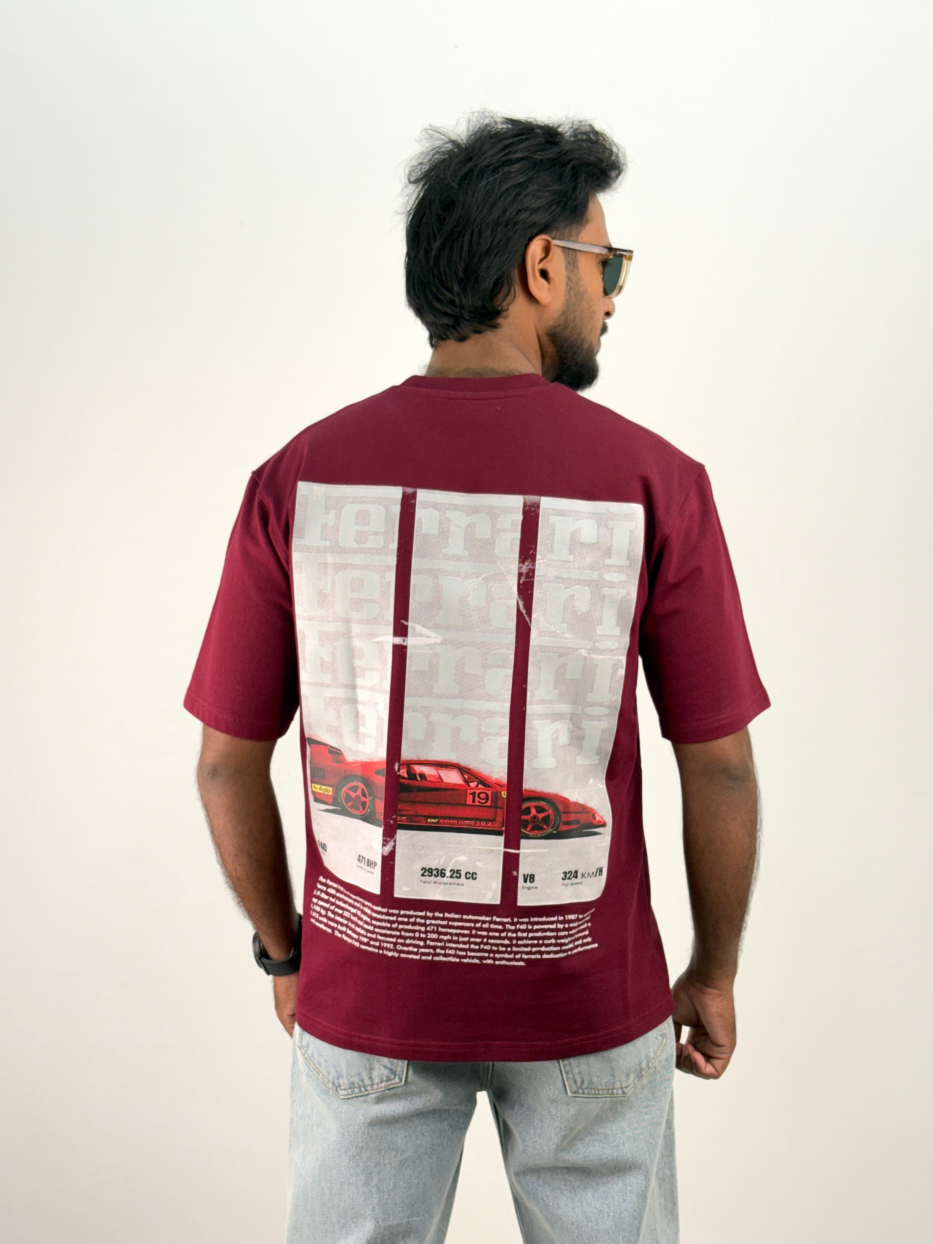 Maroon Oversized T-Shirt