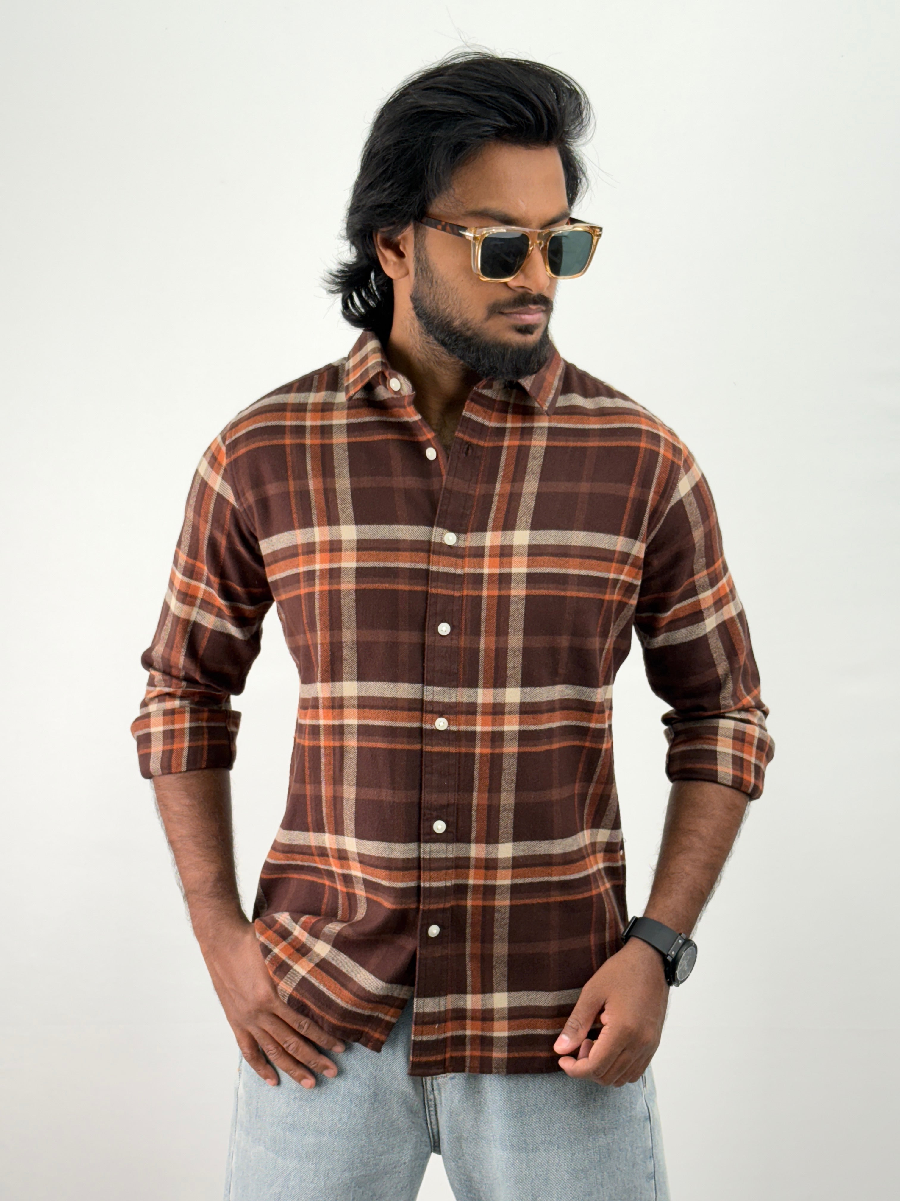 Brown Flannel Shirt