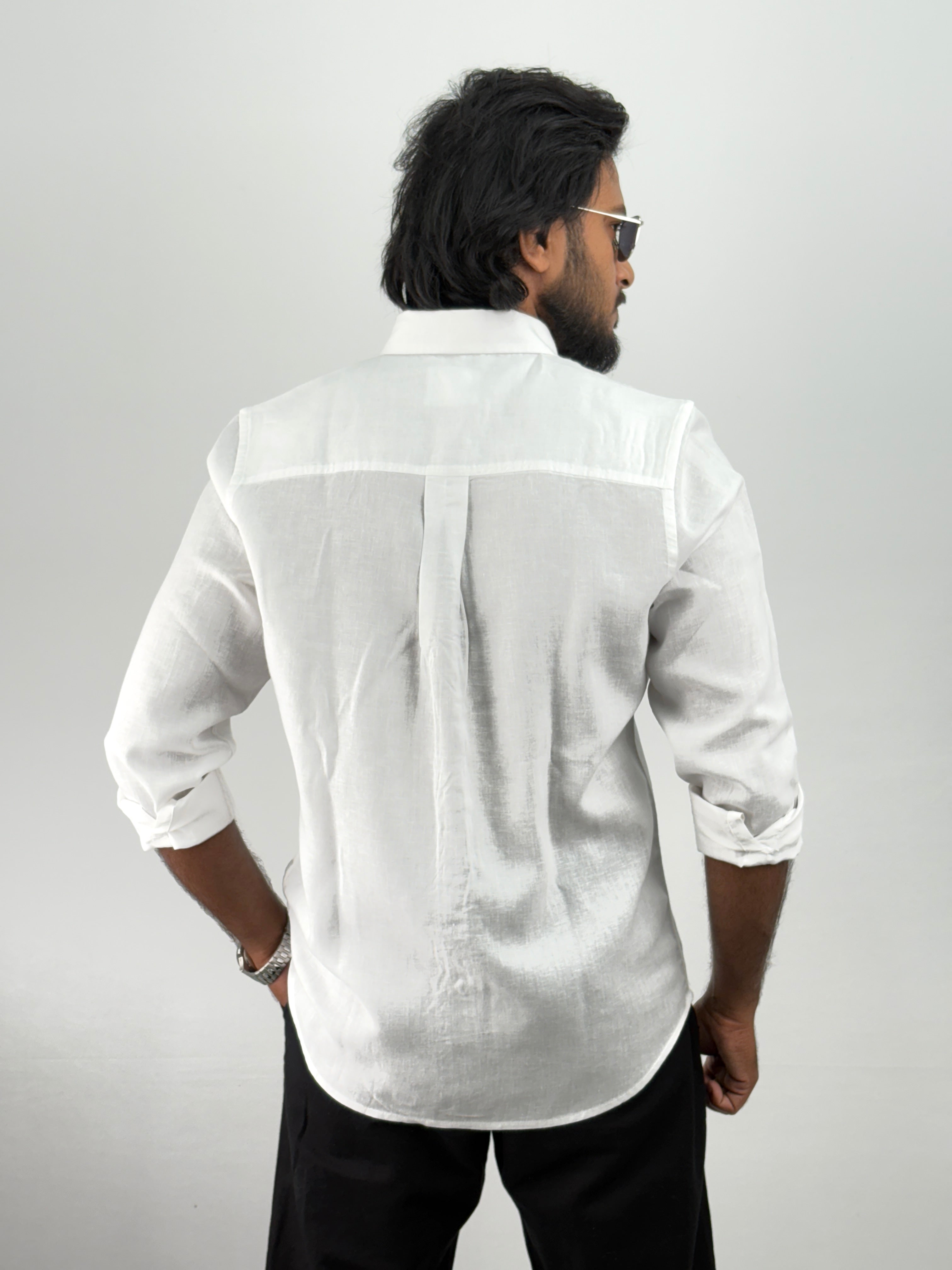 White Linen Shirt