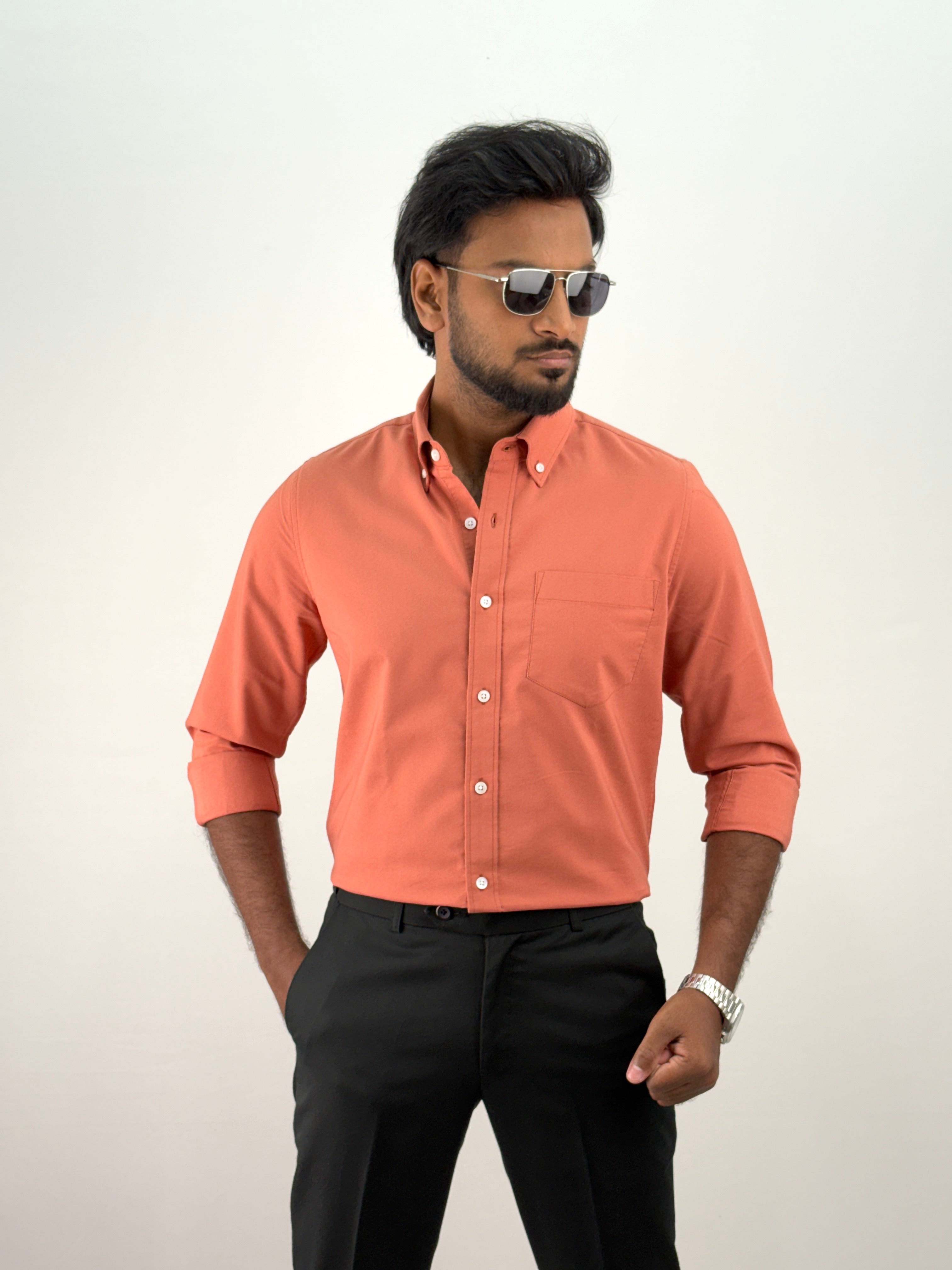 Cherry Plain Oxford Shirt 6