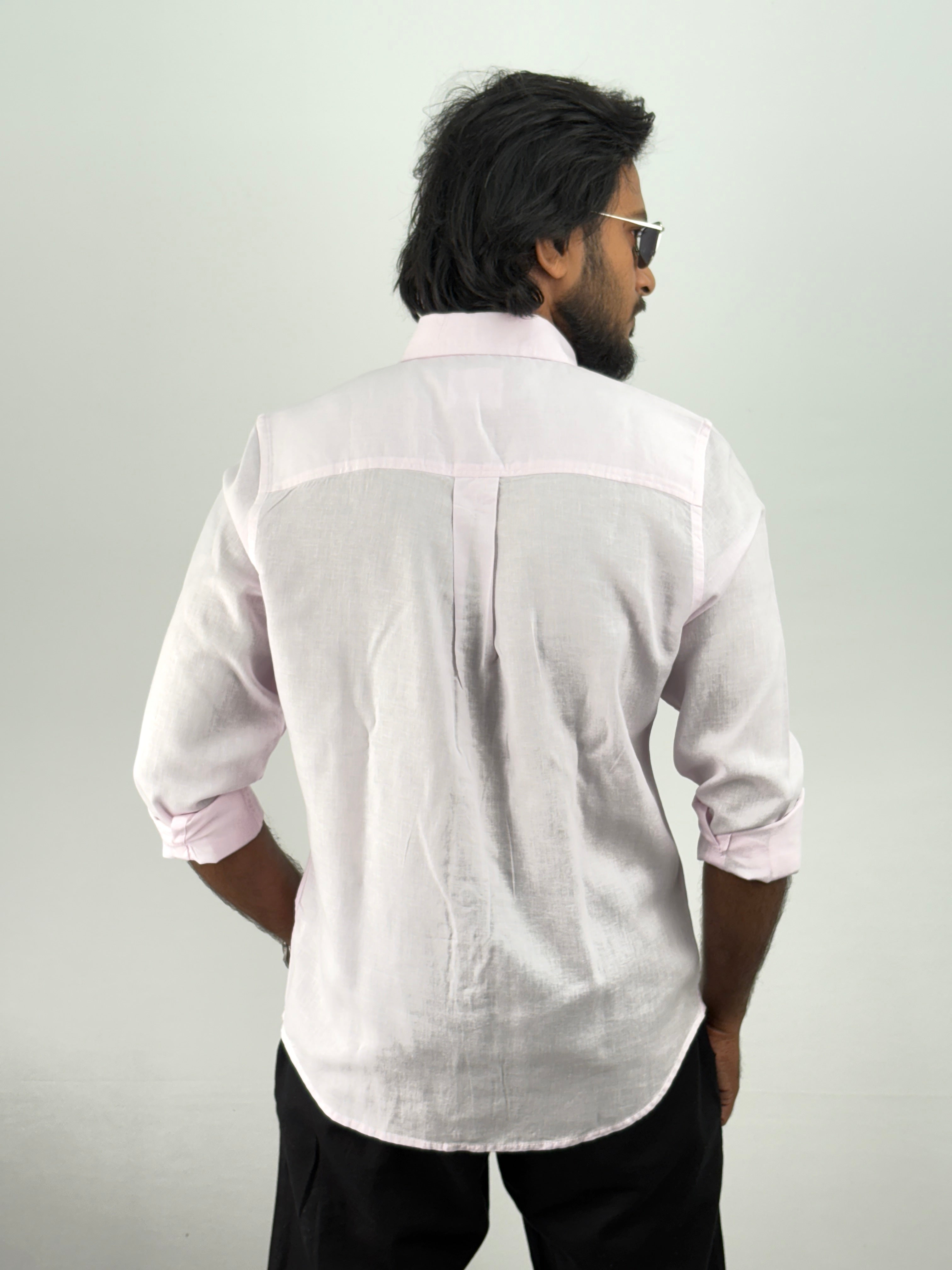 Light Pink Linen Shirt