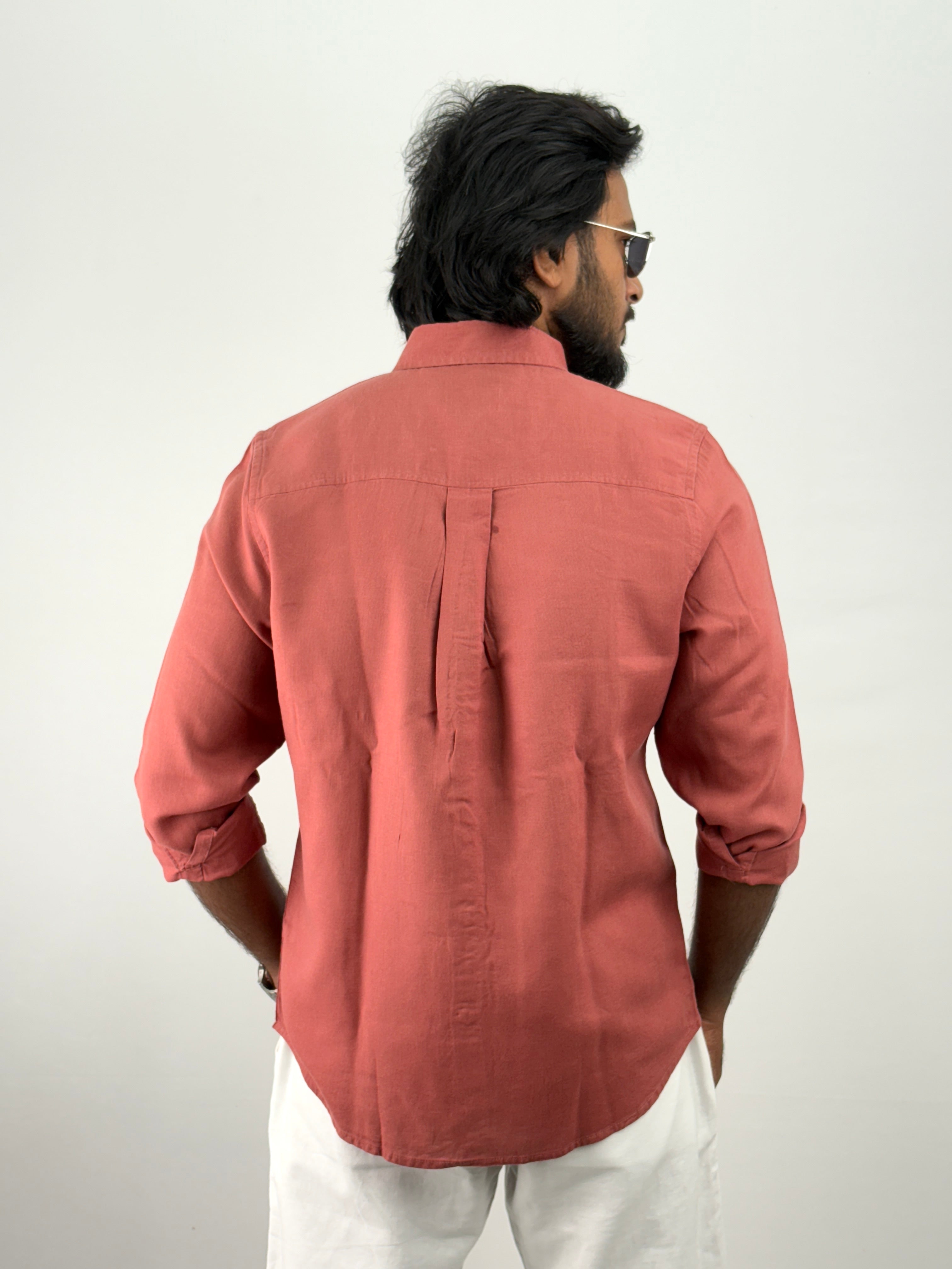 Cherry Linen Shirt