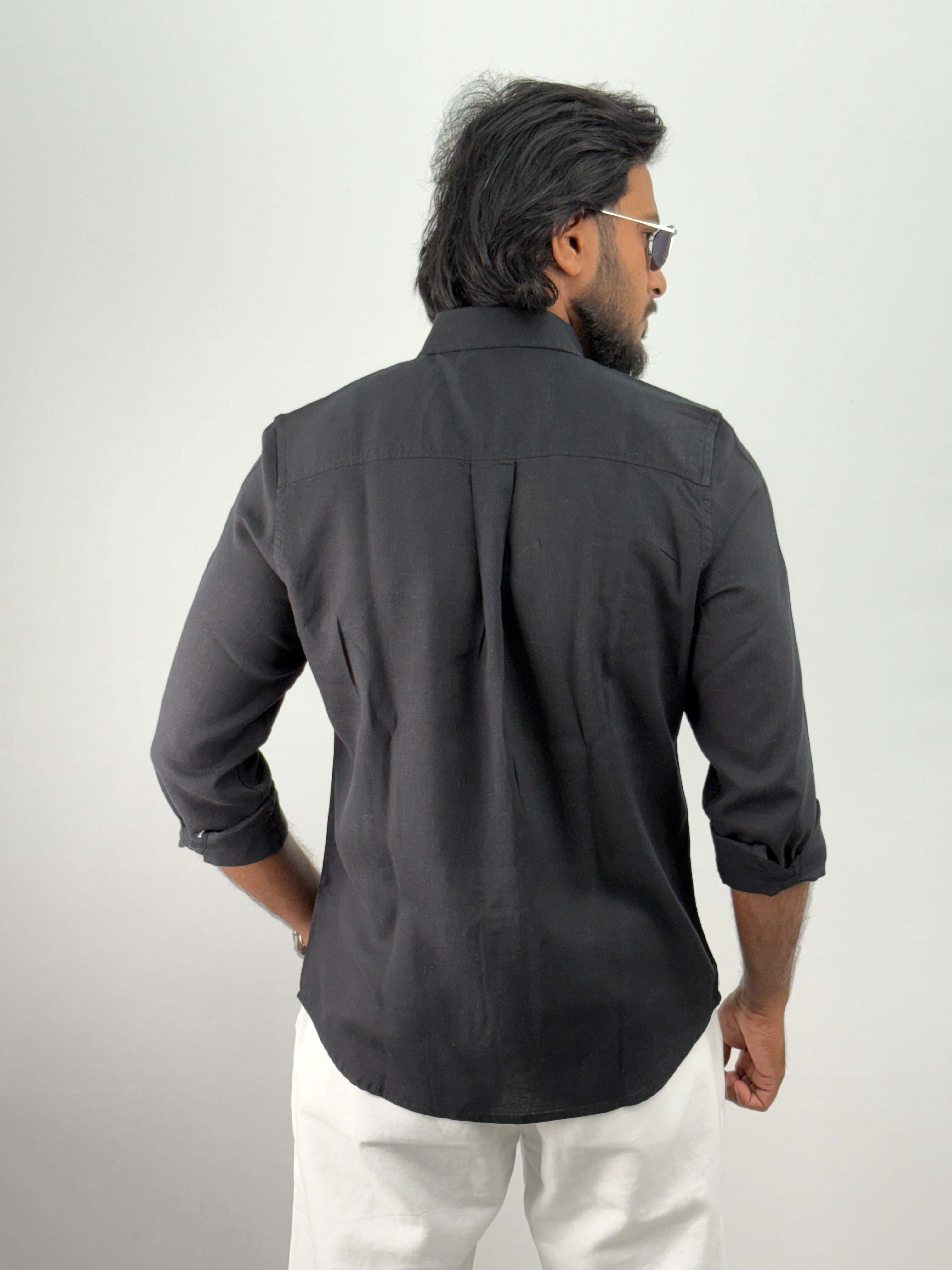 Black Linen Shirt