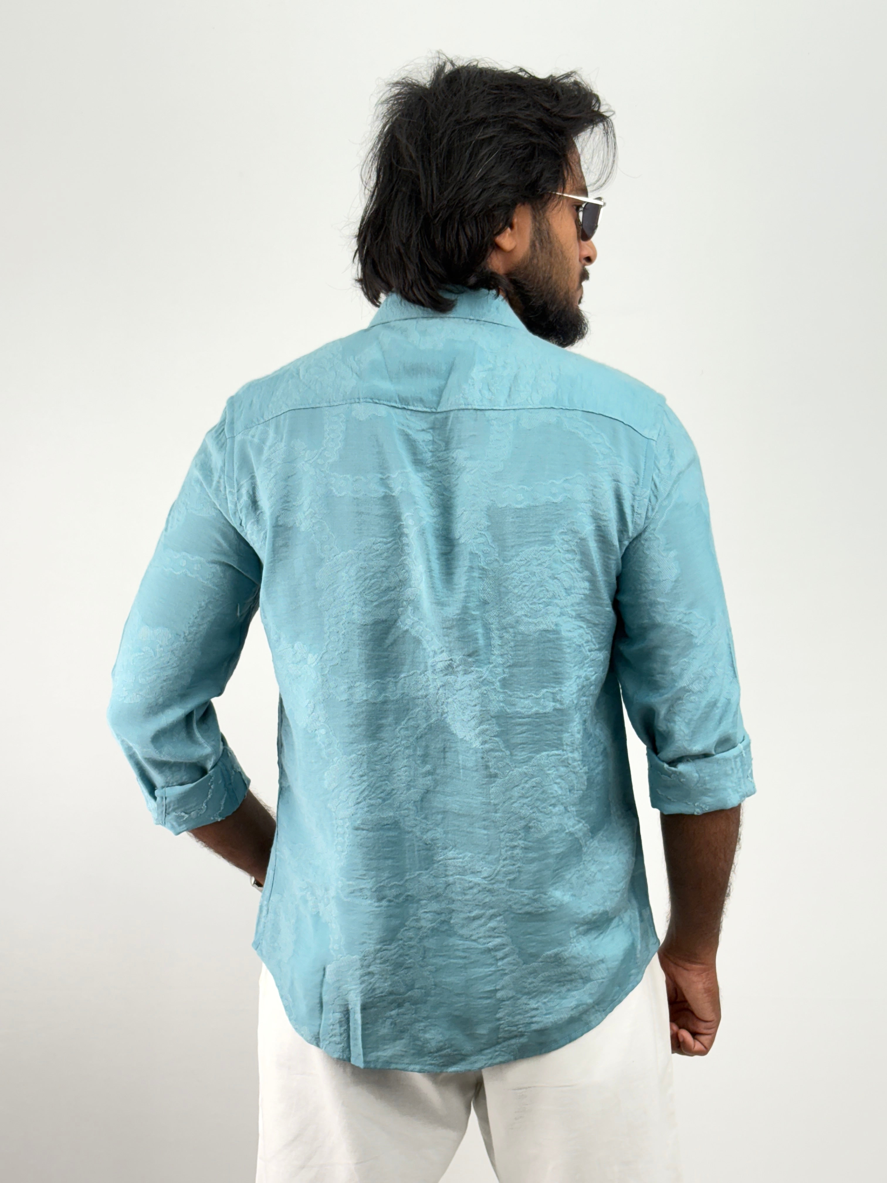 Aqua Self Design Shirt