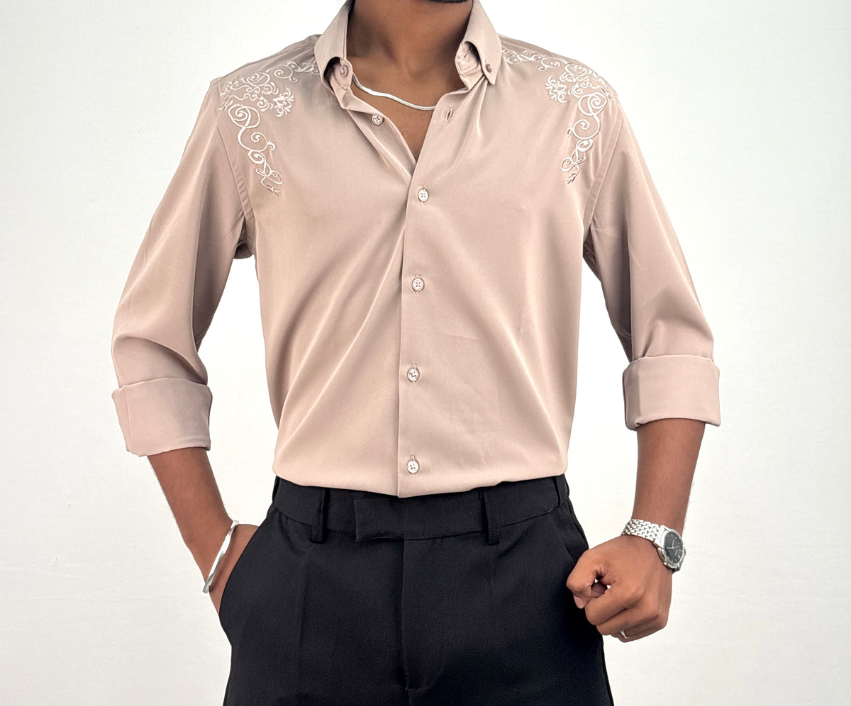 Mauve IMP Embroidery Shirt