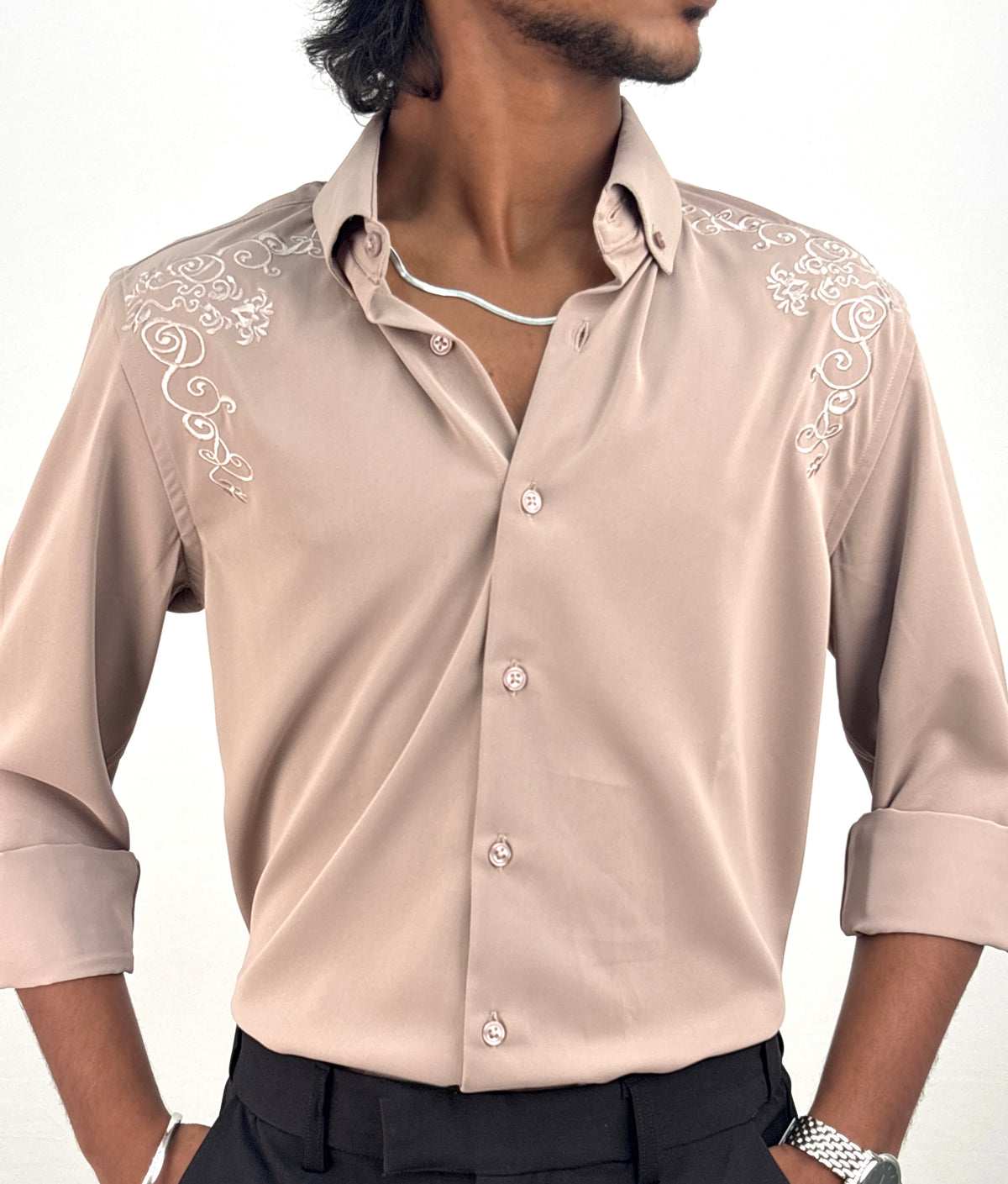 Mauve IMP Embroidery Shirt