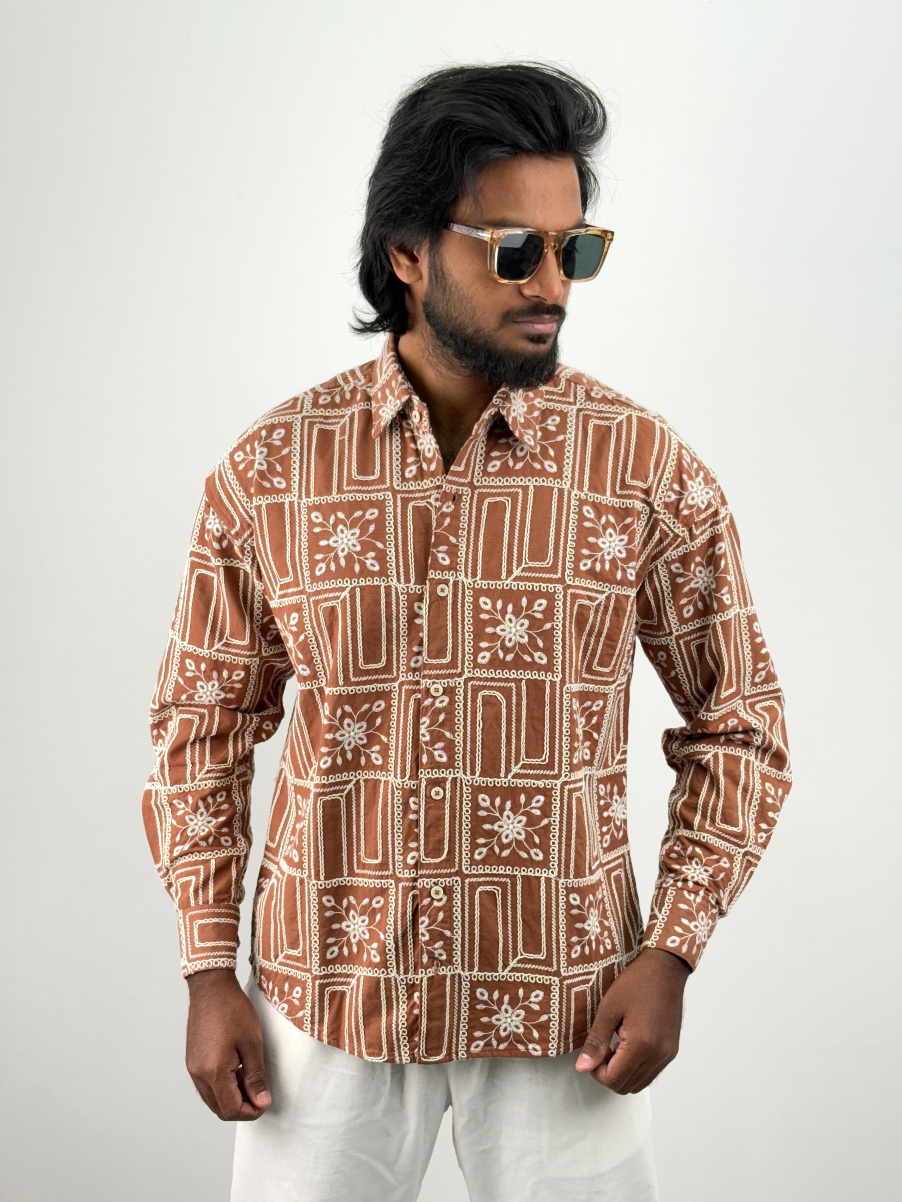 Fawn Embroidery Shirt