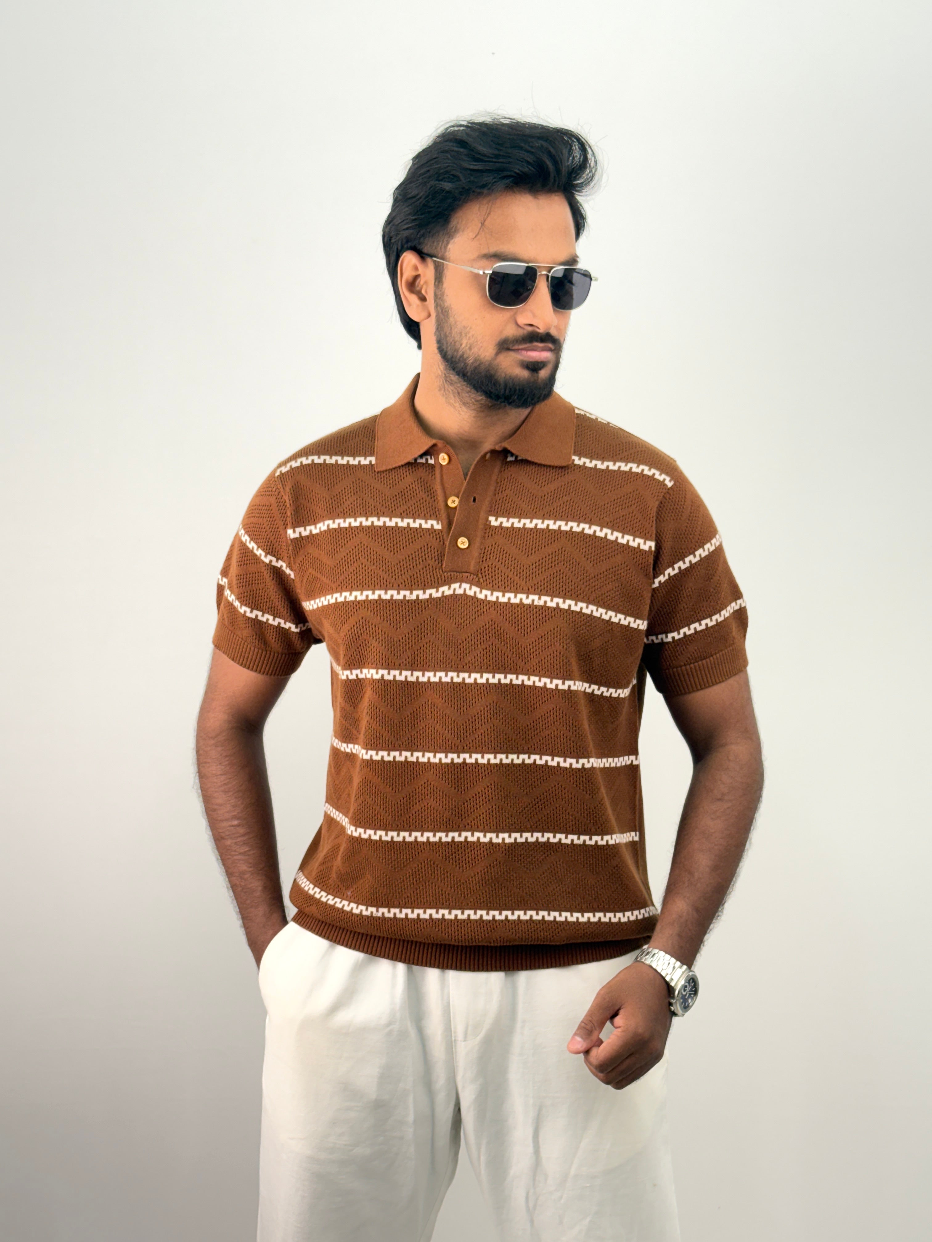 Brown Polo T-Shirt