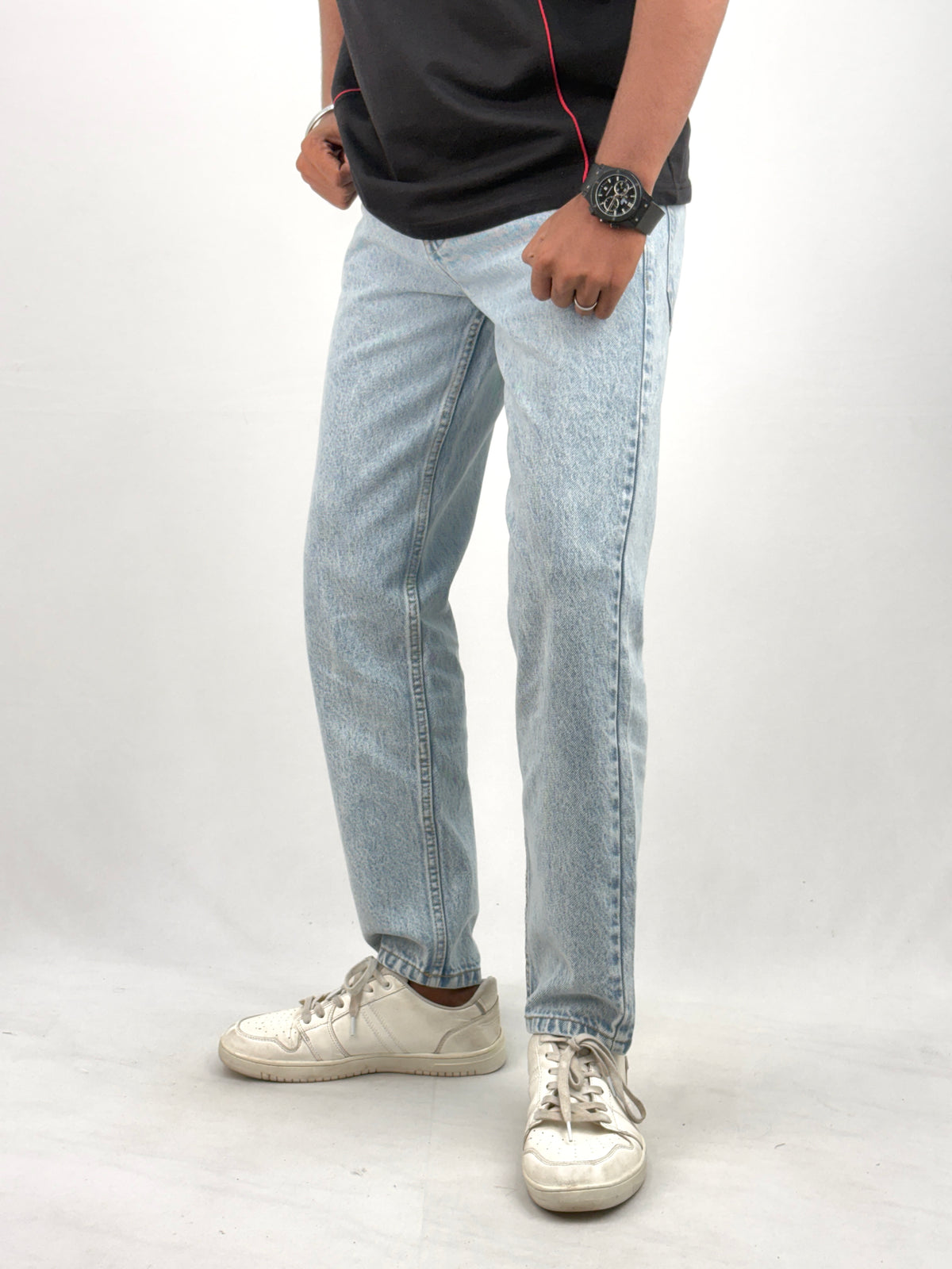 Ice Blue Semi Baggy Jean 2
