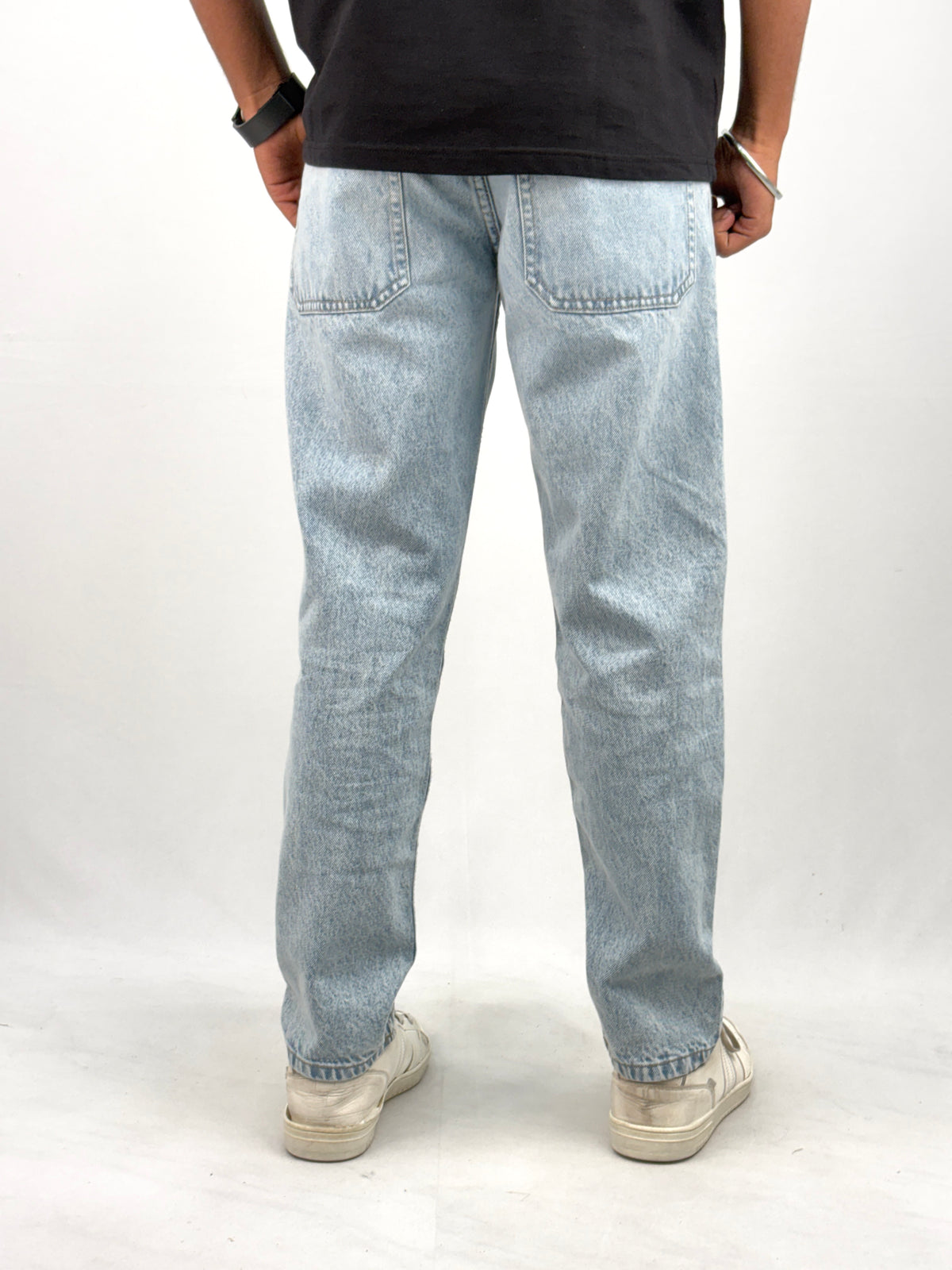 Ice Blue Semi Baggy Jean 2
