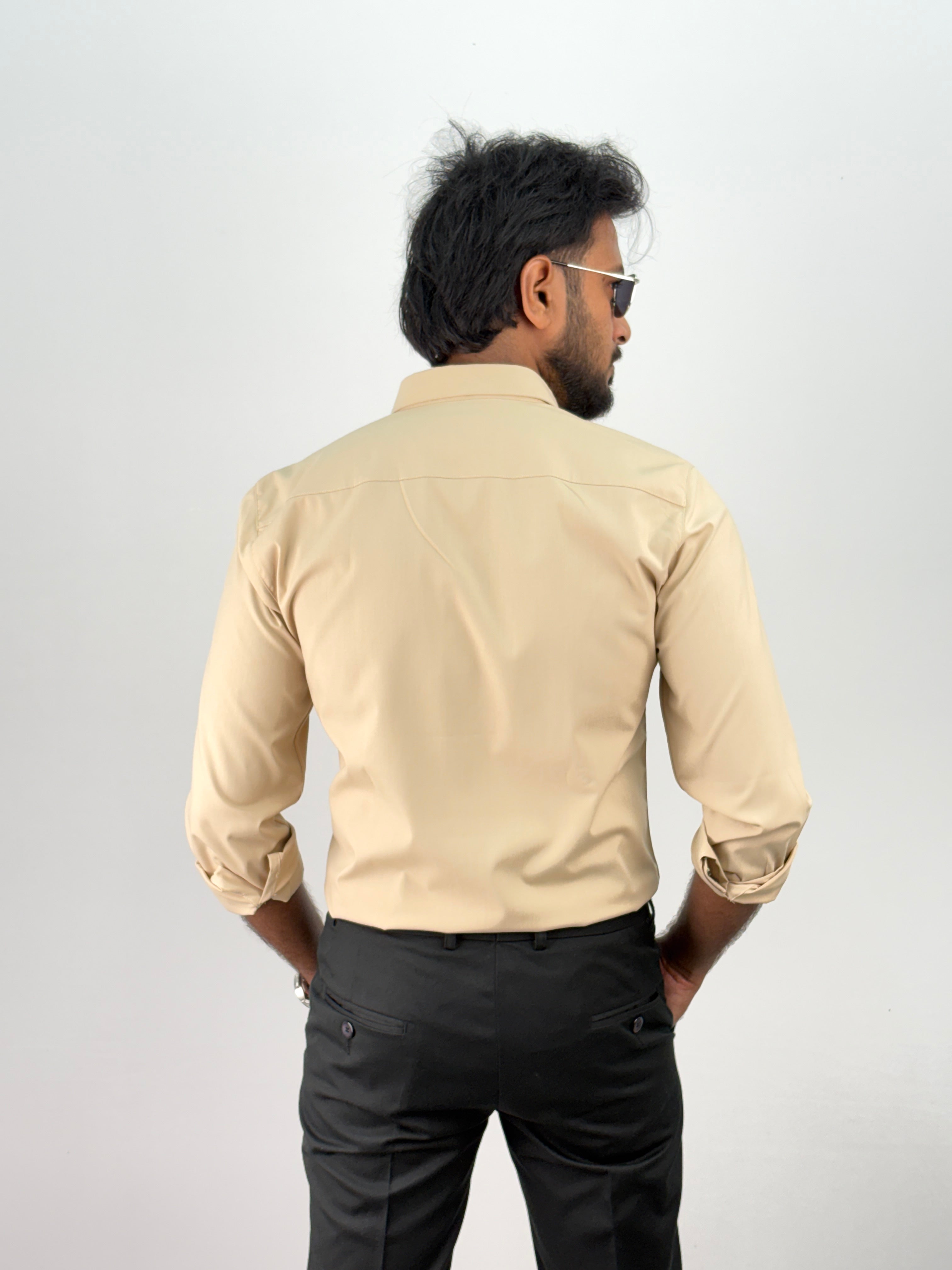 Beige Liquid Shirt