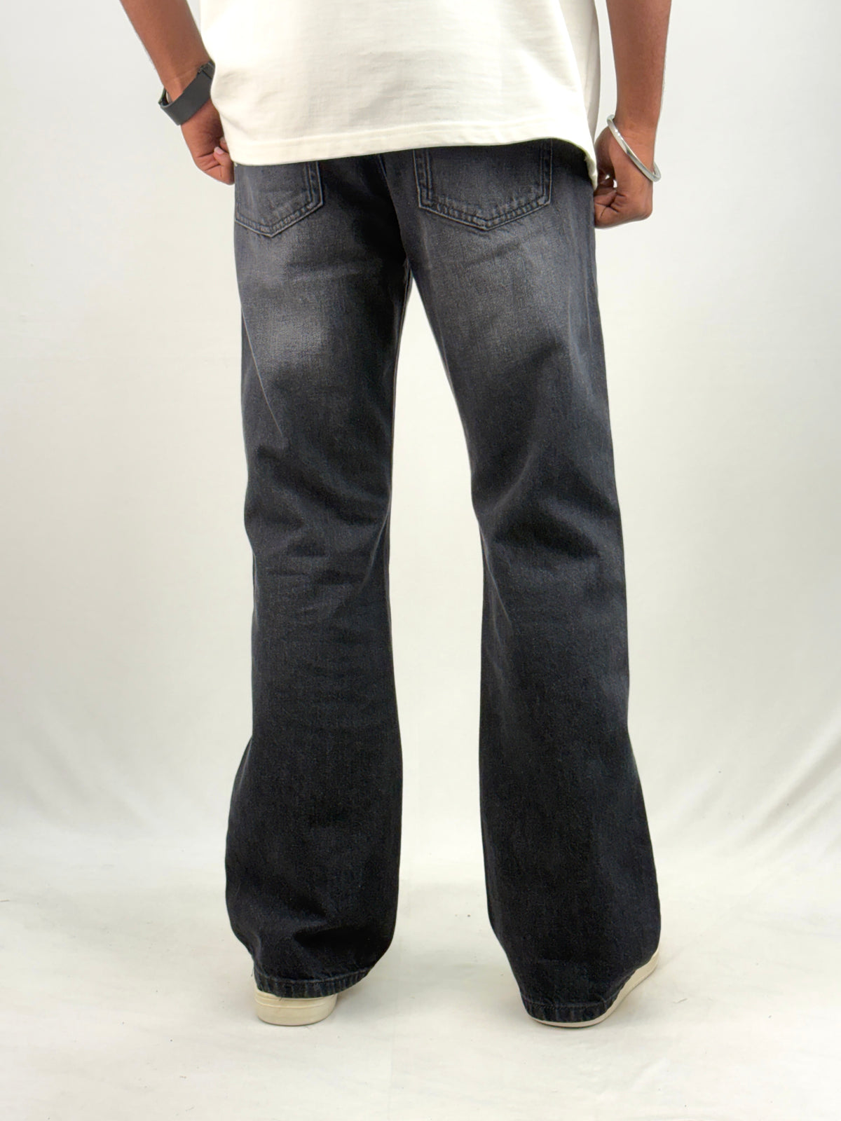 Dark Black Bootcut Jean 1