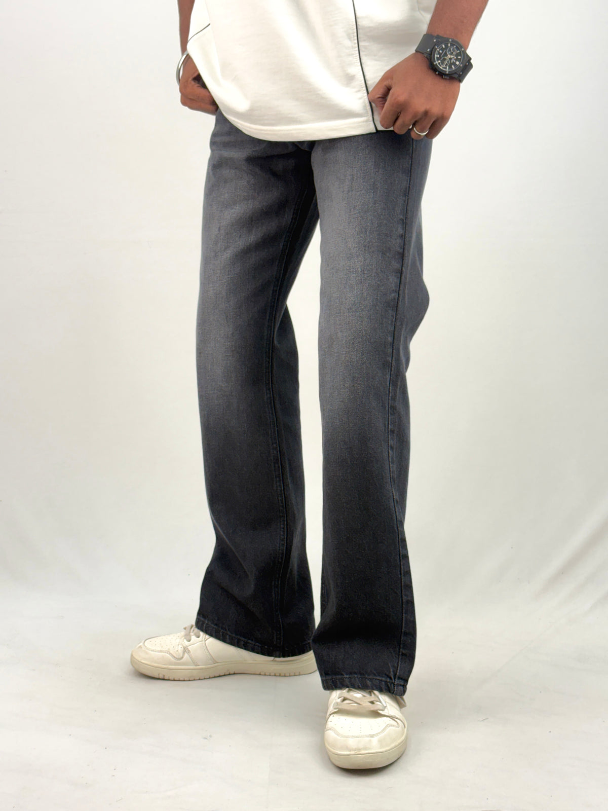 Dark Black Bootcut Jean 1