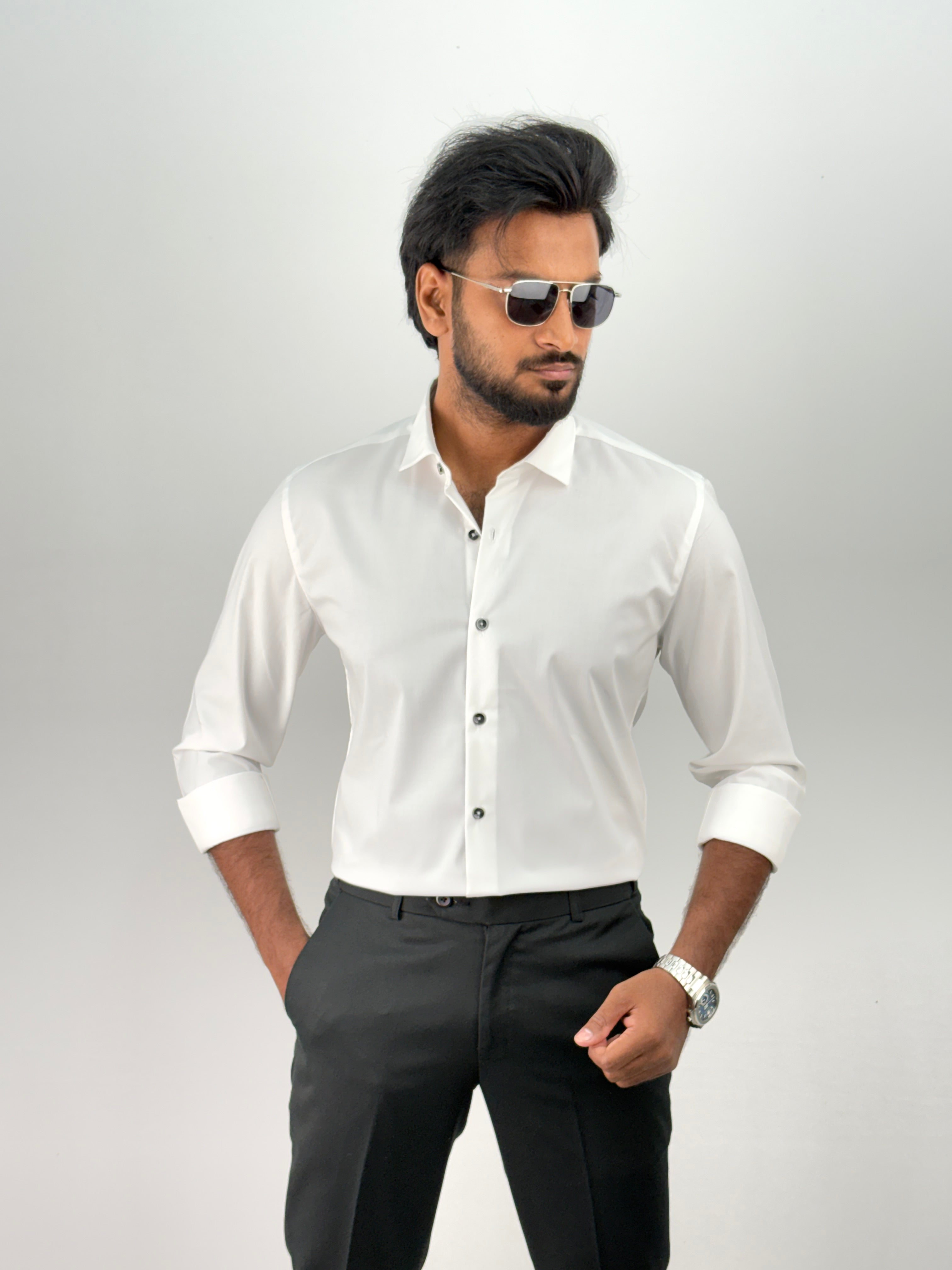 White Liquid Shirt