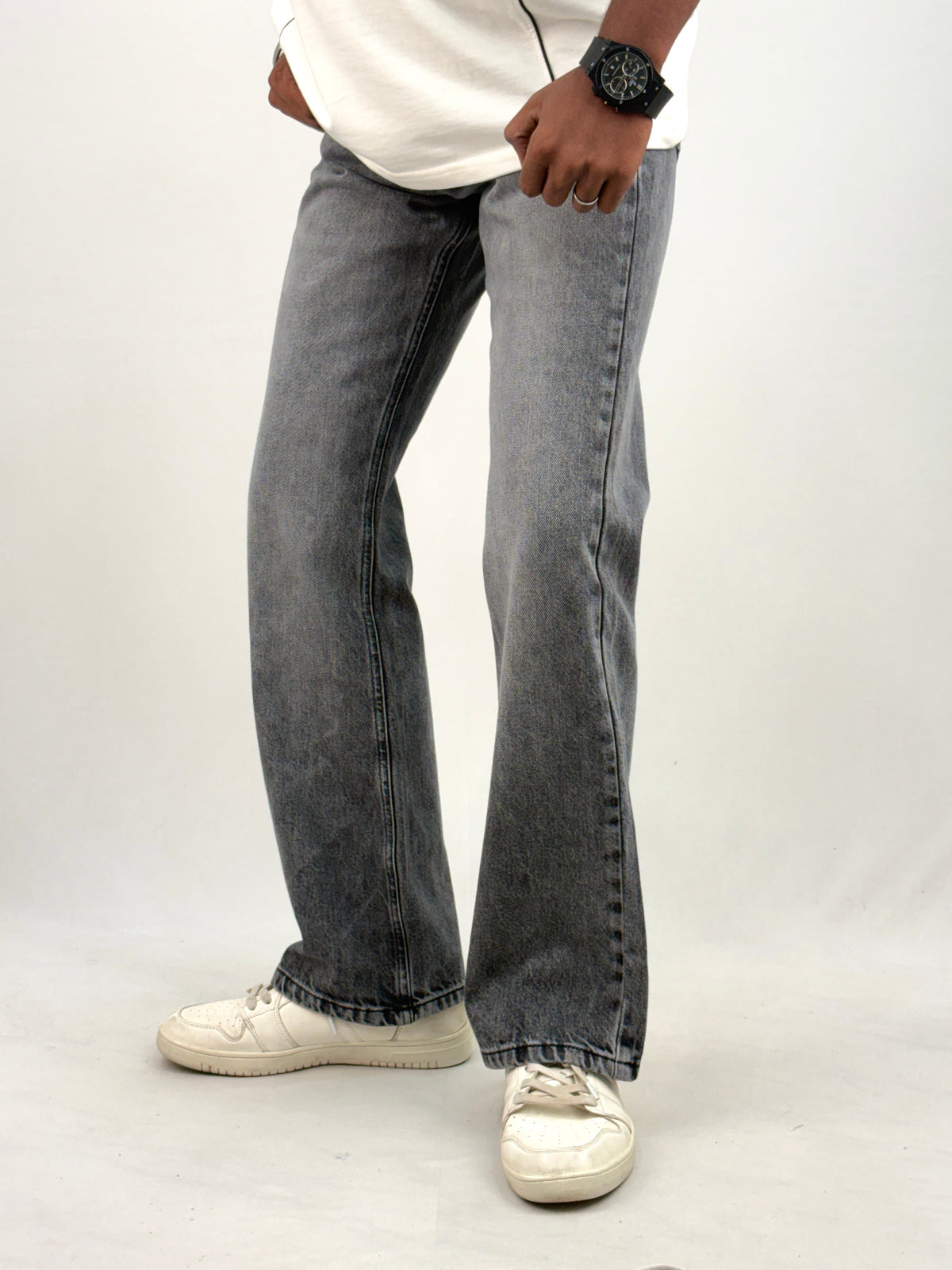 Grey Bootcut Jean 1