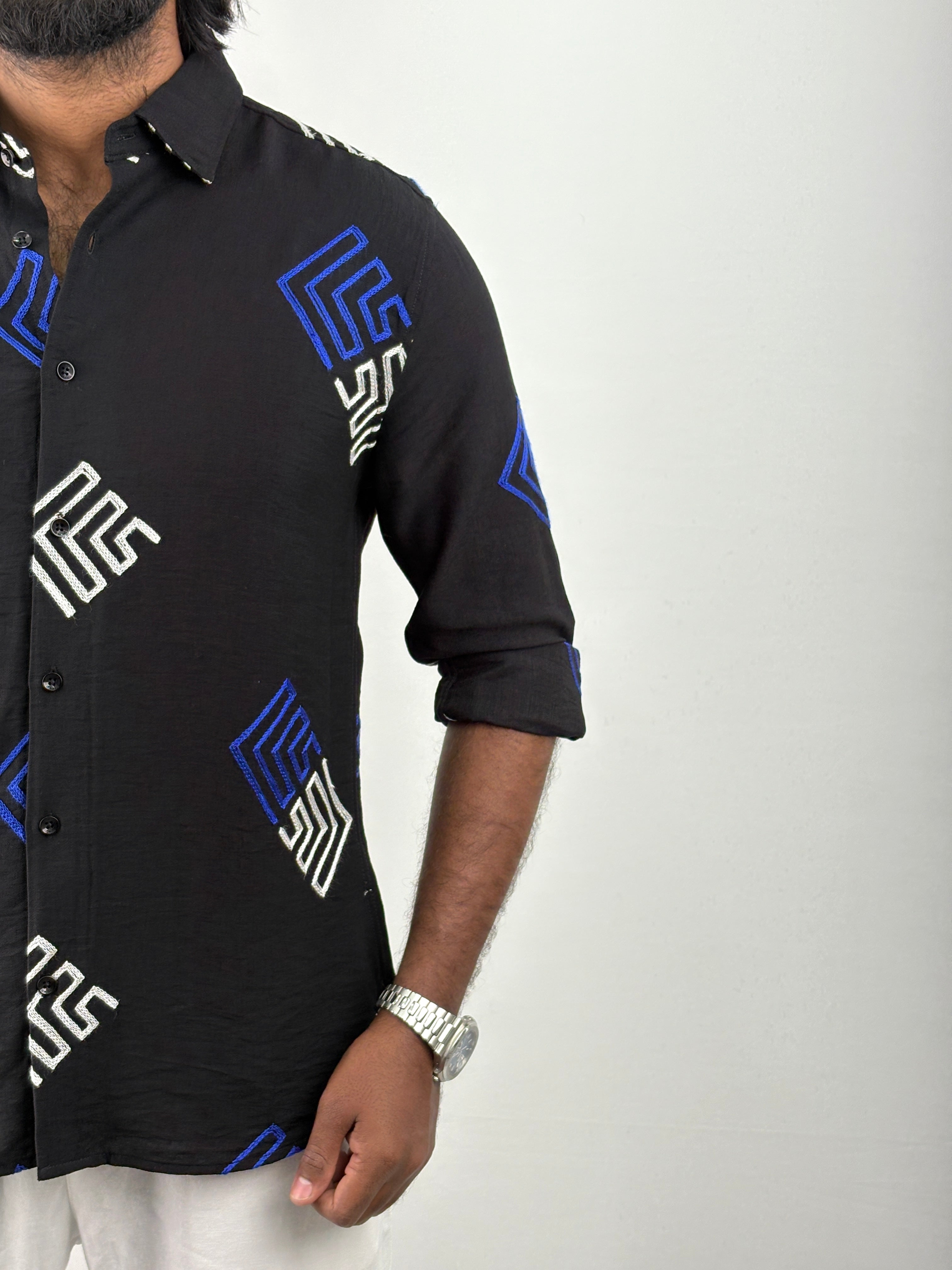 Black Embroidery Shirt