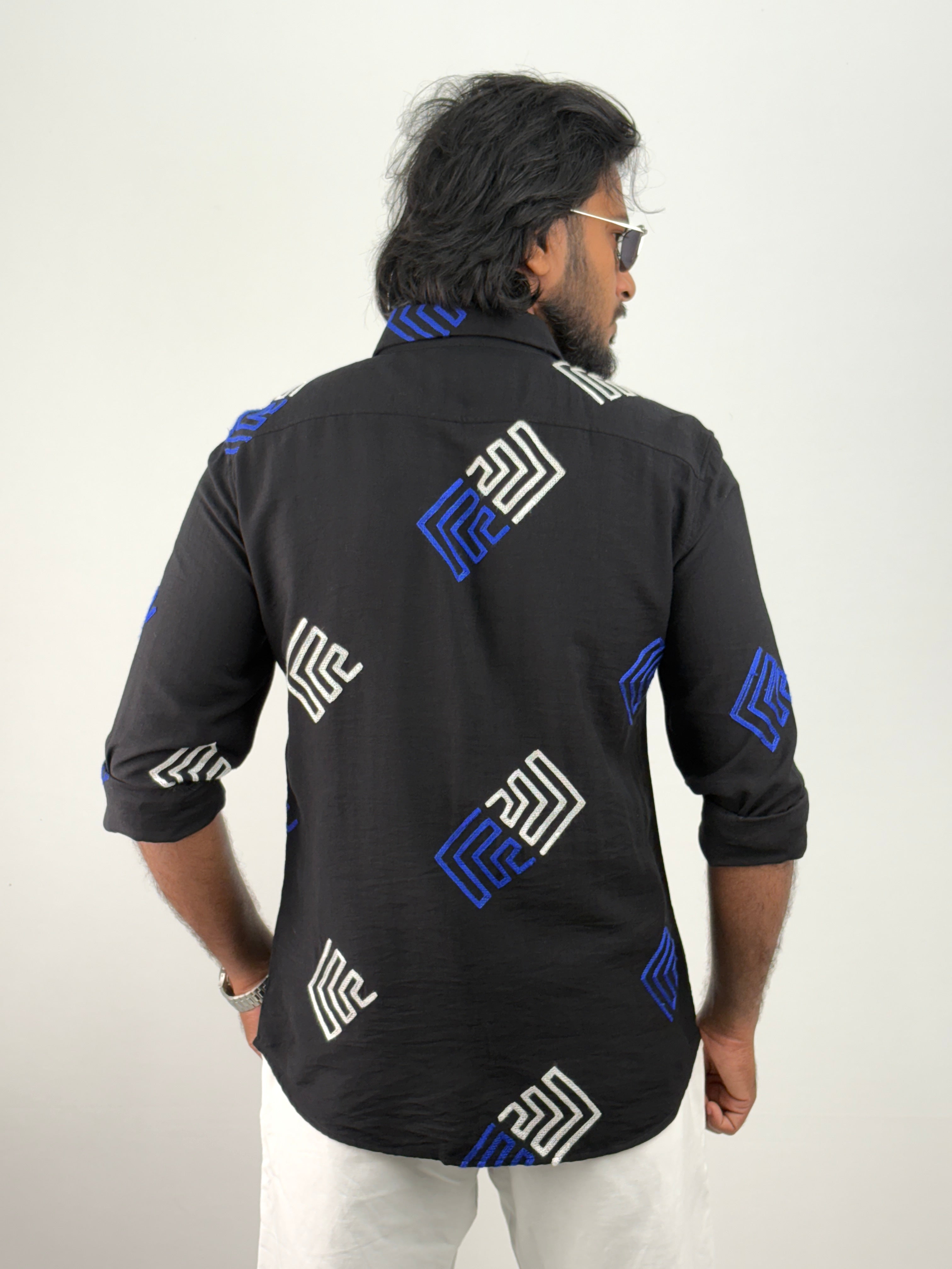 Black Embroidery Shirt