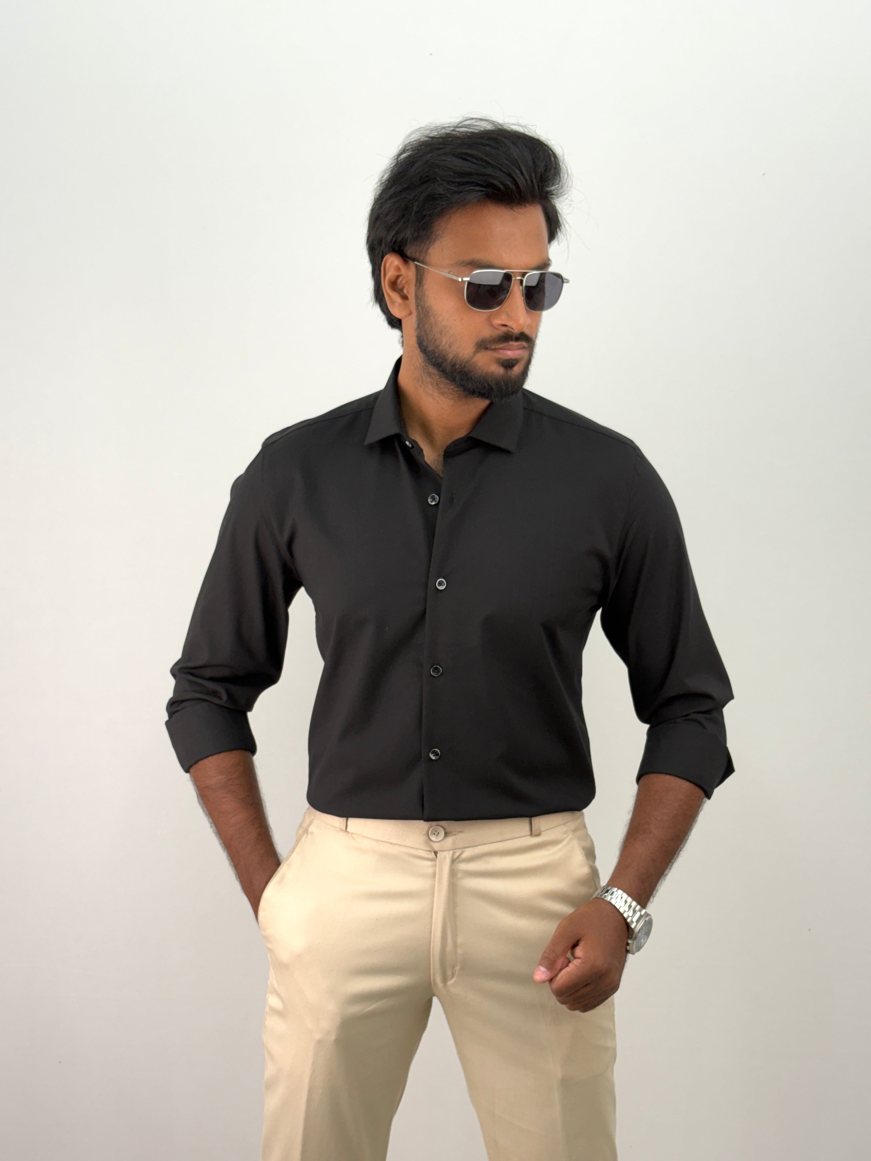 Black Liquid Shirt