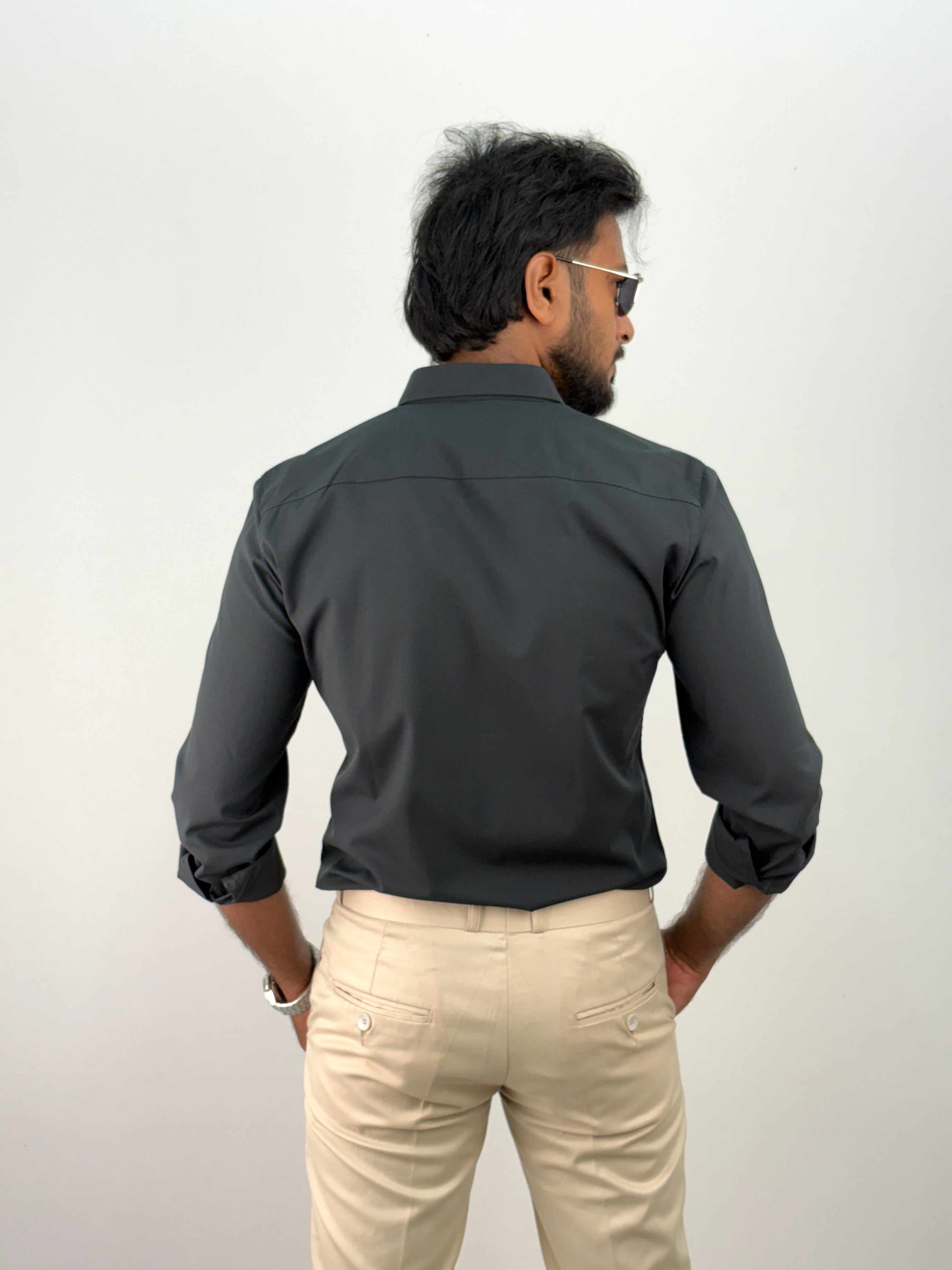 Dark Green Liquid Shirt