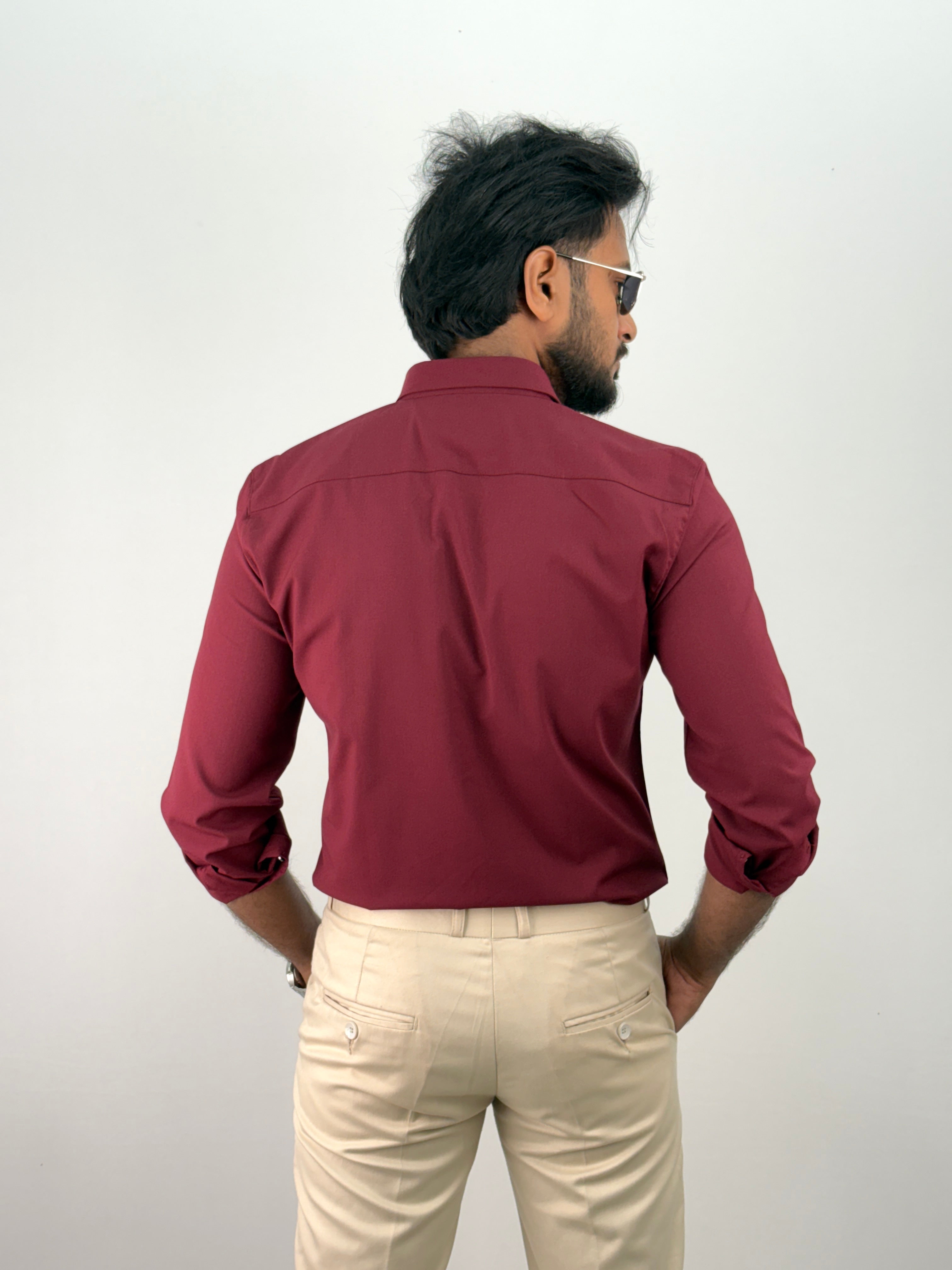 Maroon Liquid Shirt