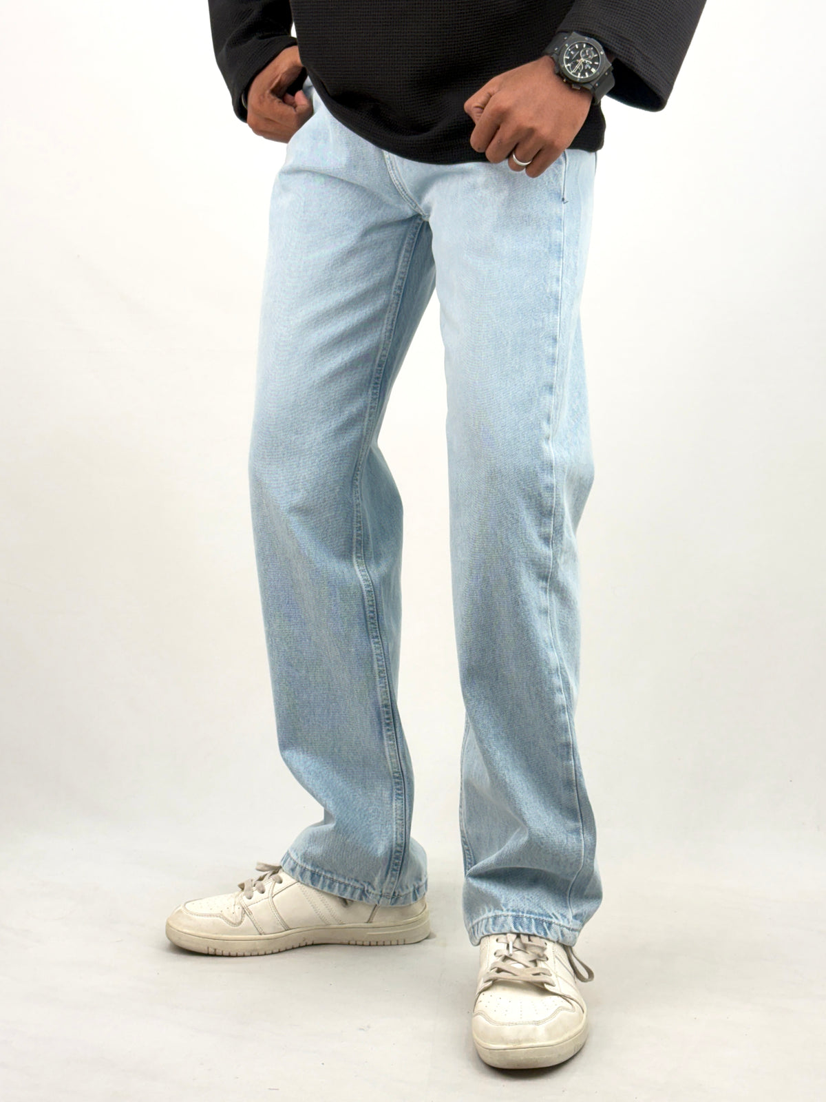 Ice Blue Straight Fit Jean 1
