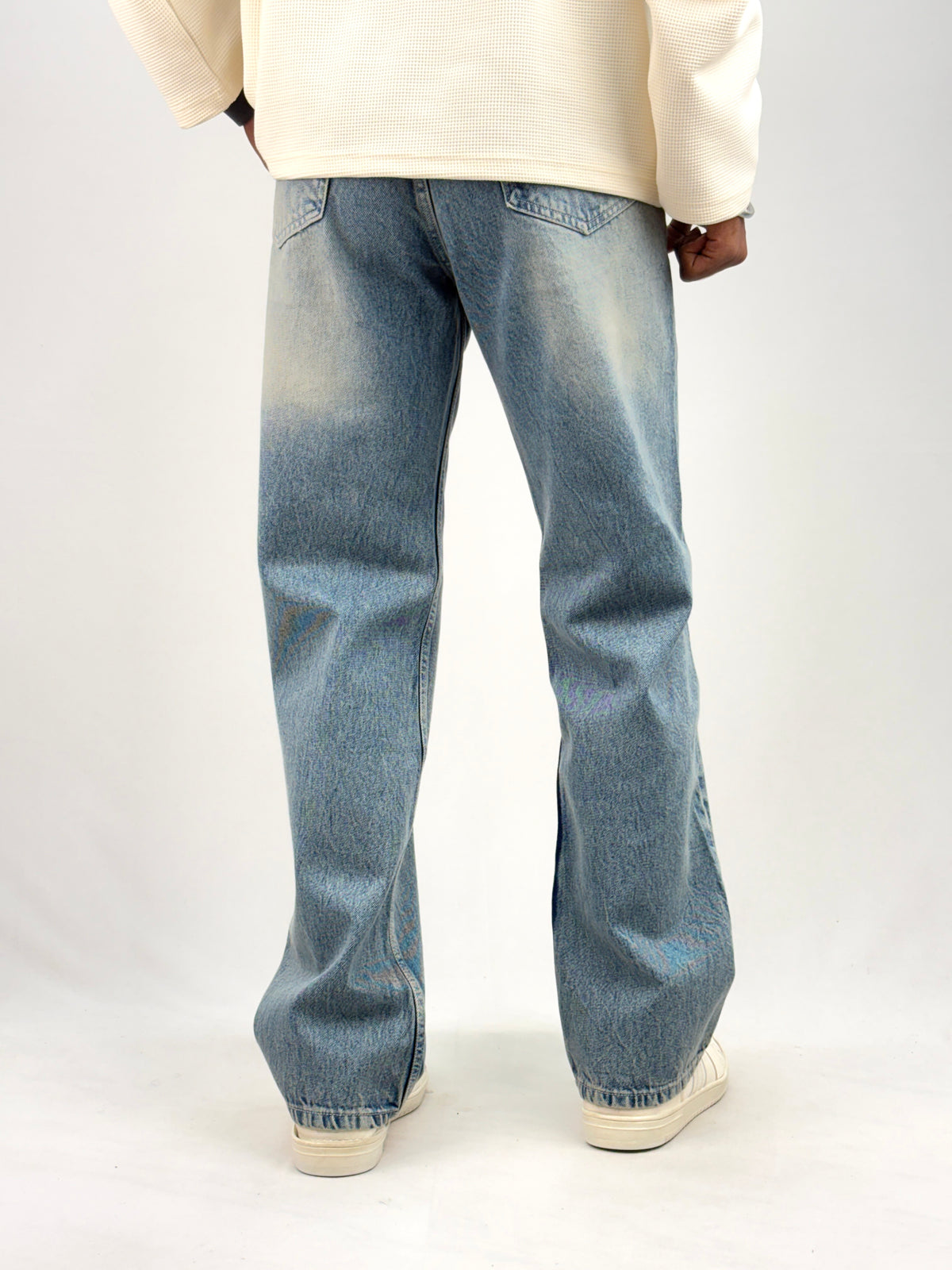 Dusty Blue Straight Fit Jean 1