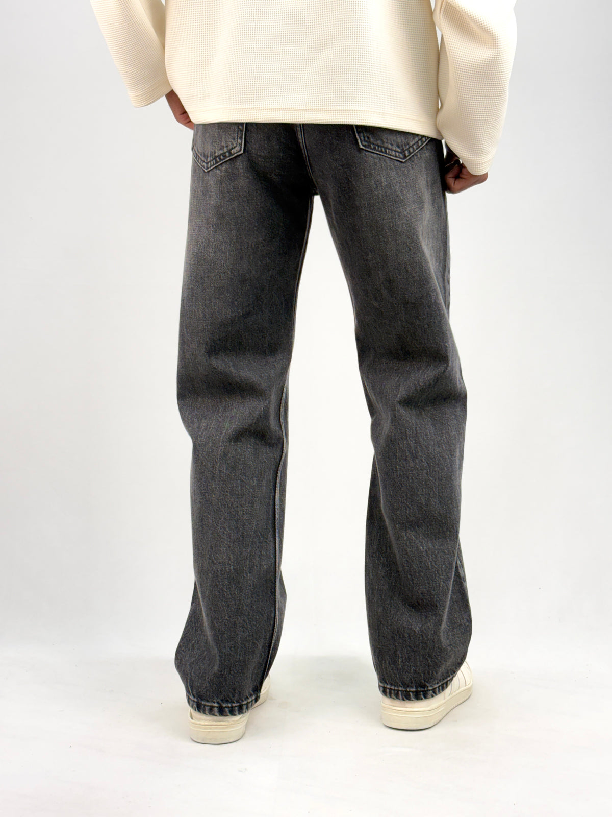 Dark Grey Straight Fit Jean 1