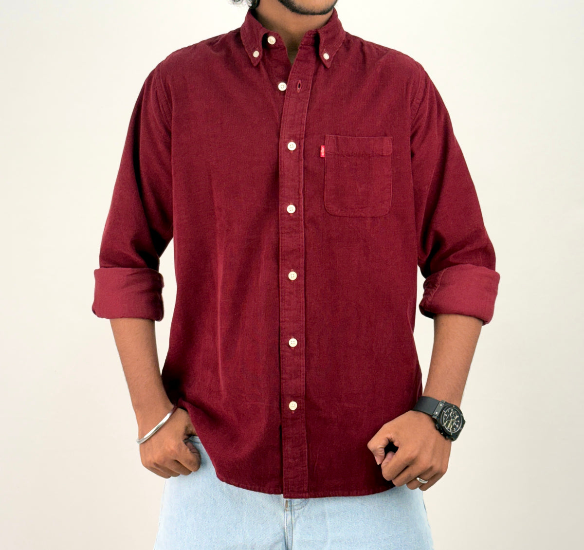 Red Corduroy Shirt 2