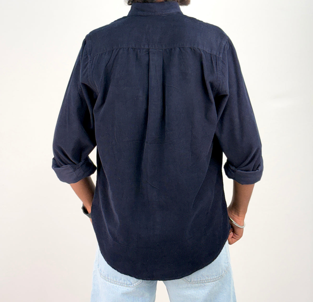 Navy Corduroy Shirt 2