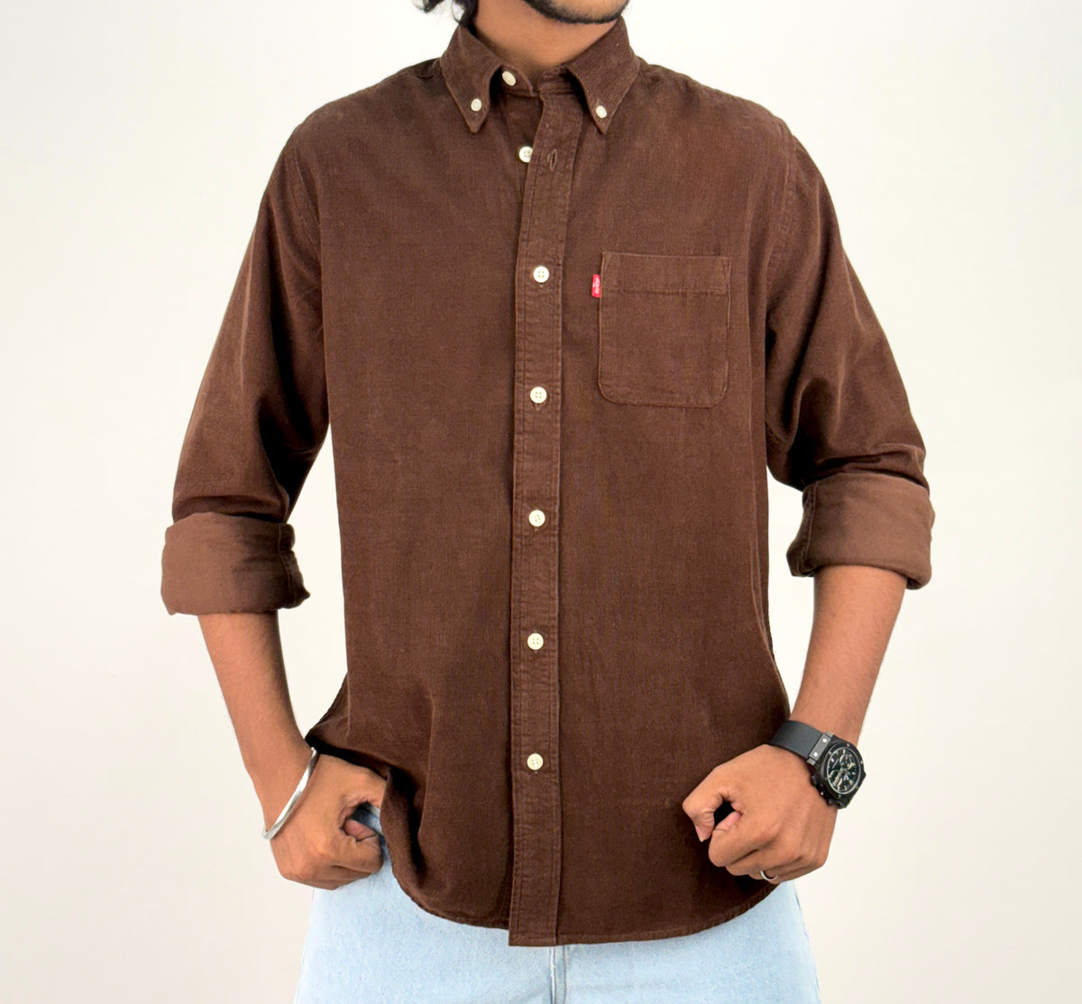 Brown Corduroy Shirt 2