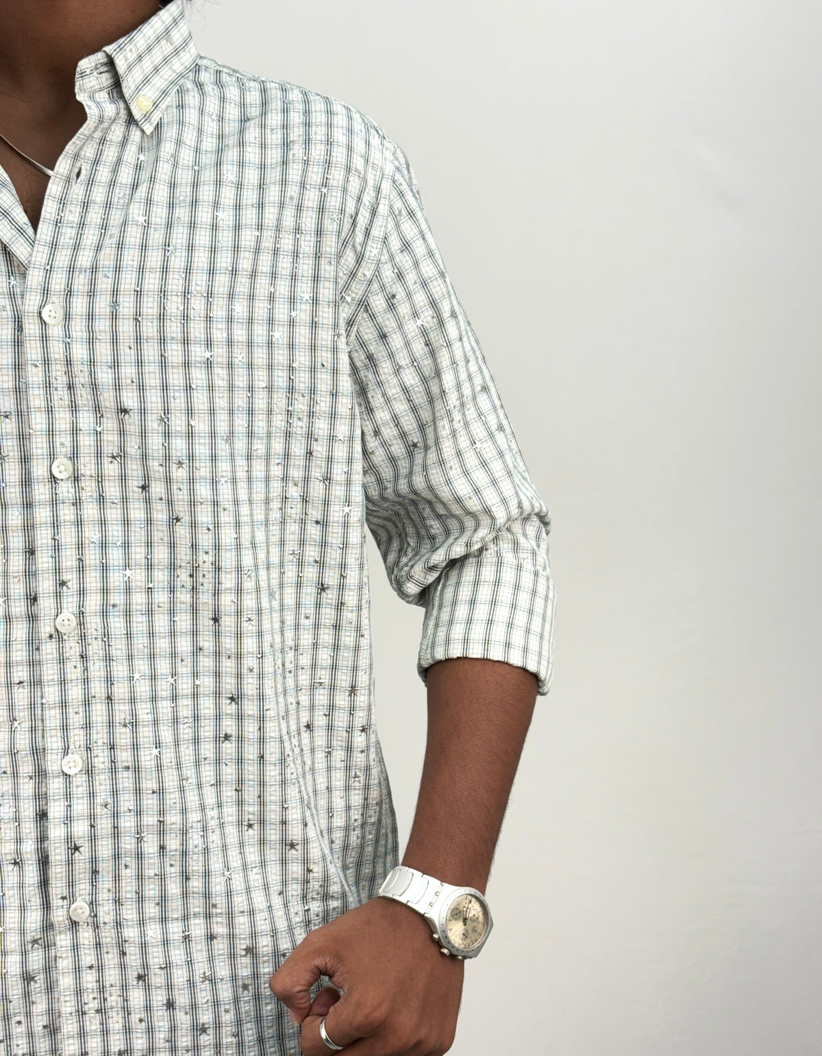 Black Star Checks Shirt