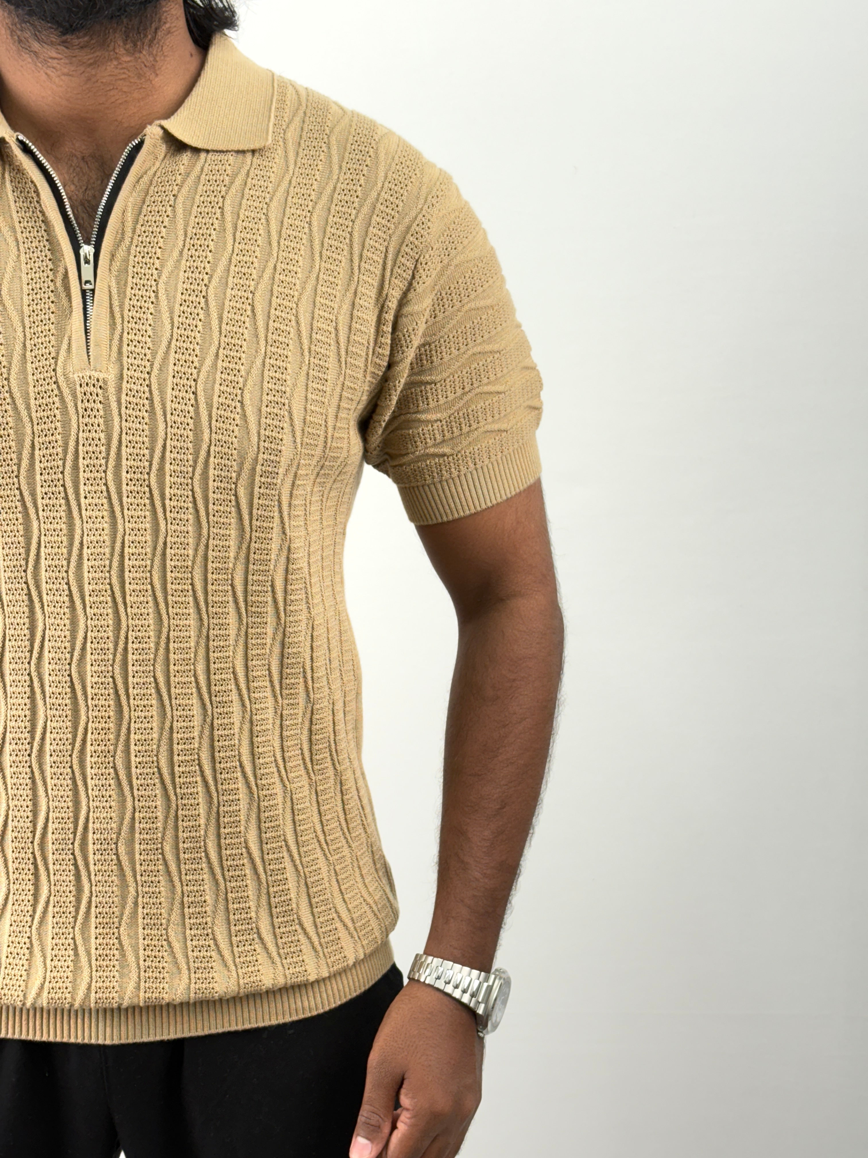 Khaki Polo T-Shirt