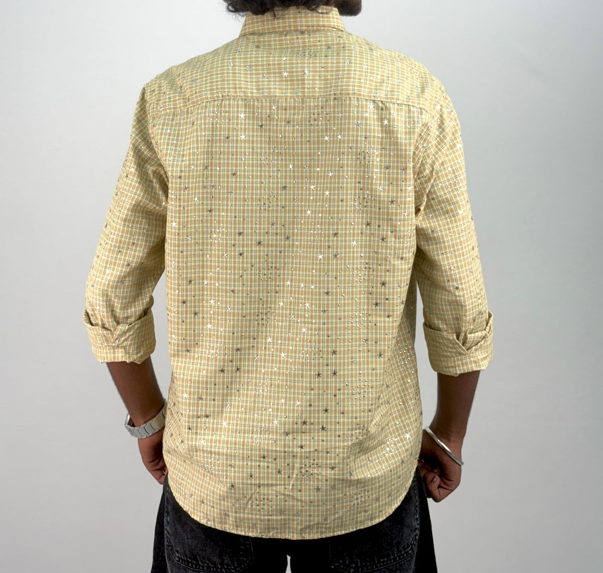 Mustard Star Checks Shirt