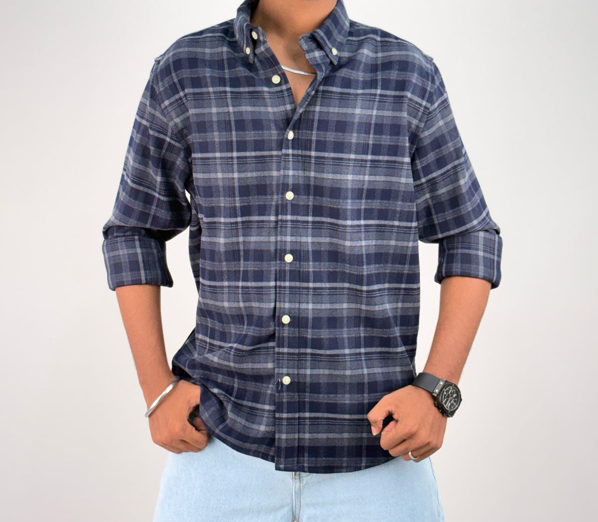 Navy IMP Flannel Shirt 6