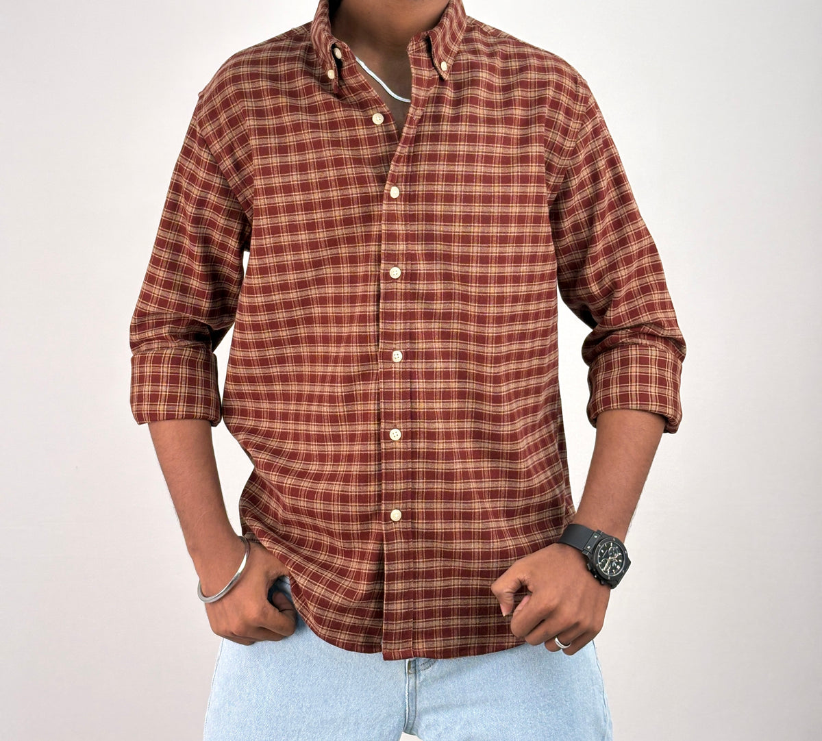 Brick Red IMP Flannel Shirt 6