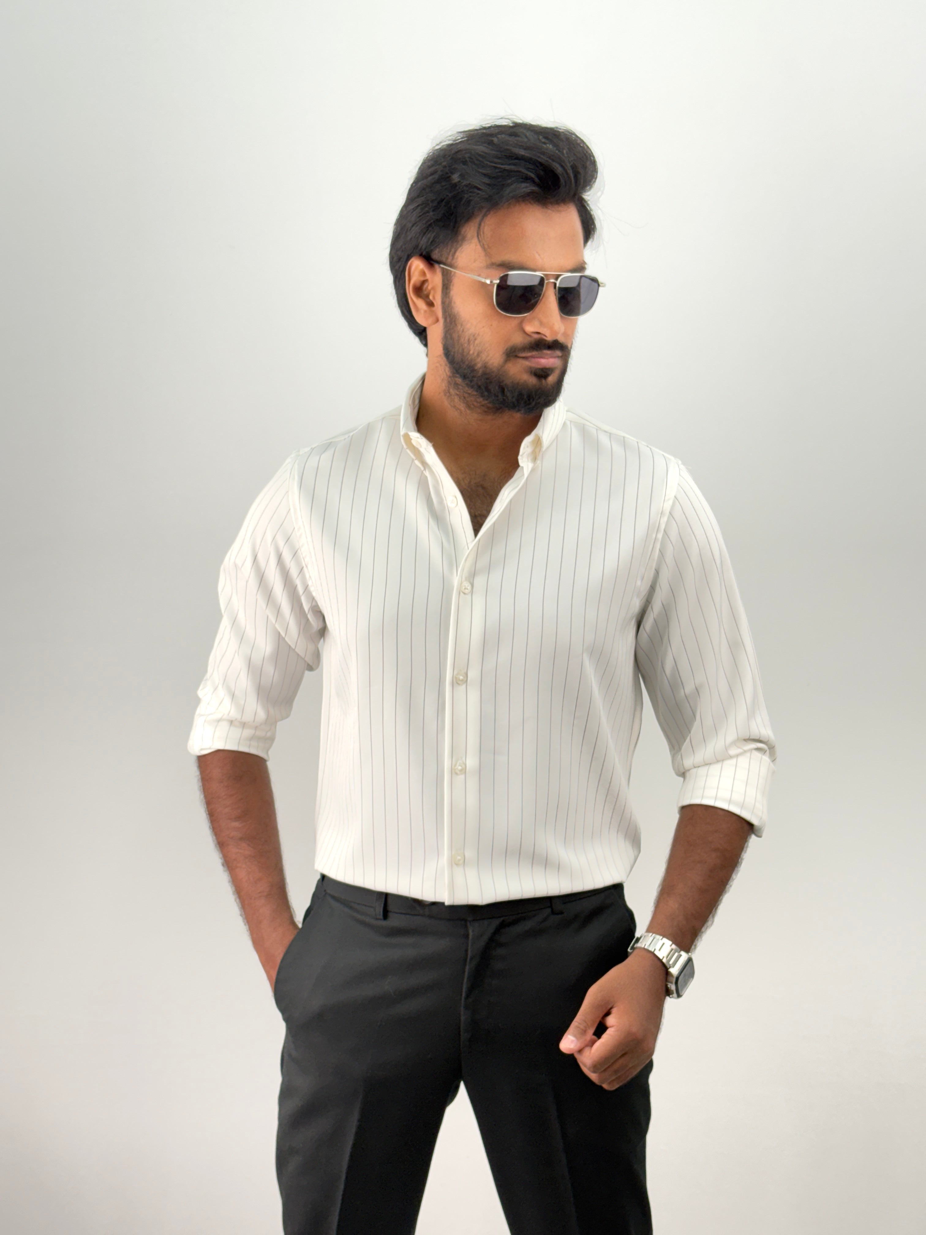 White Stripe Shirt