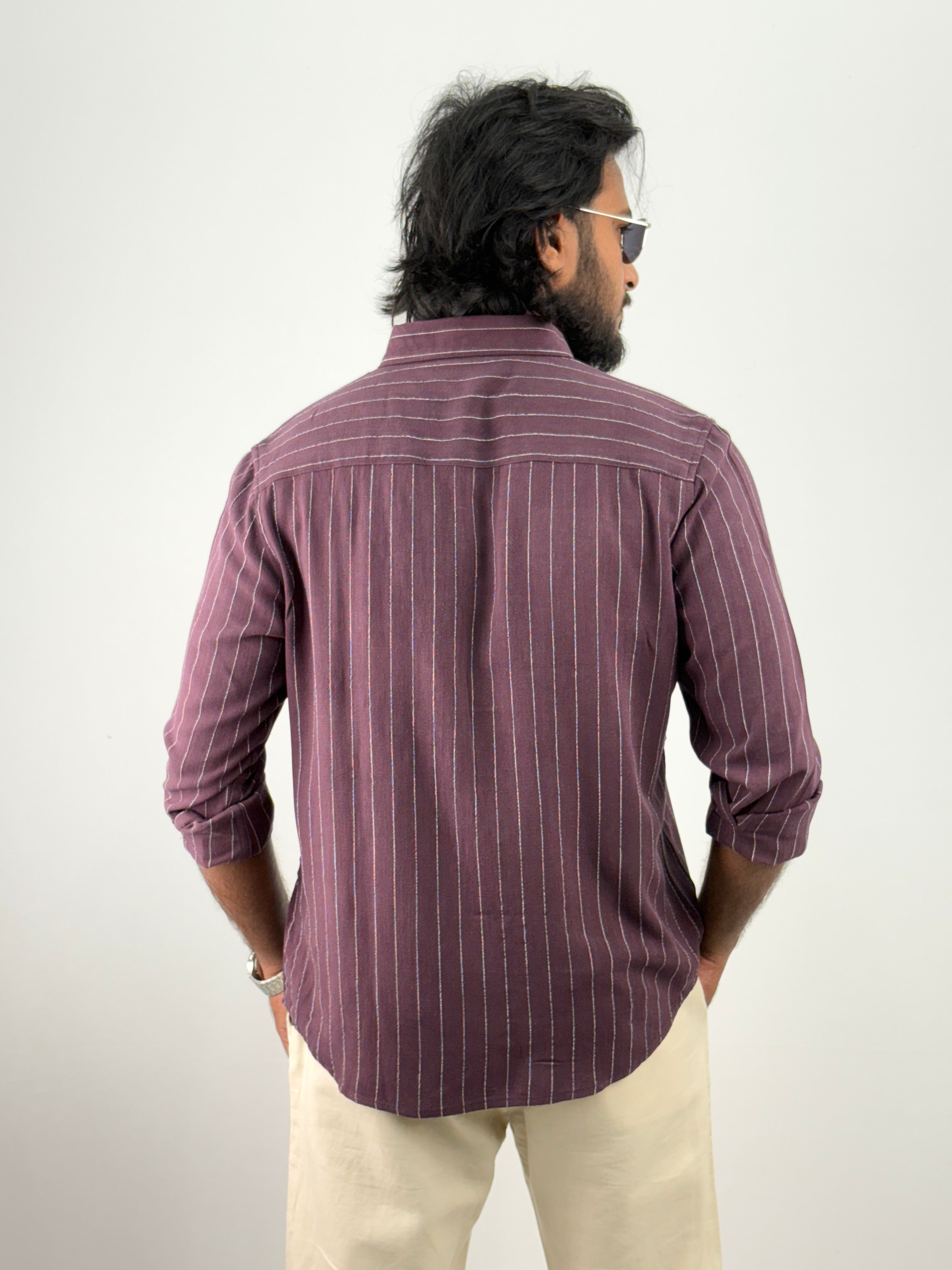 Wine IMP Stripe Shirt