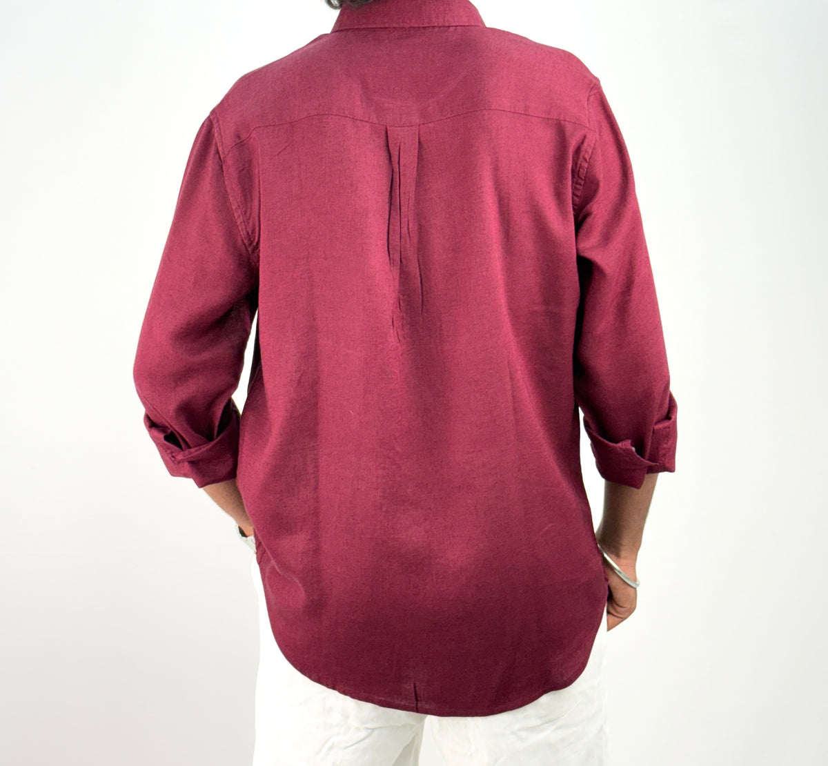 Maroon Linen Shirt