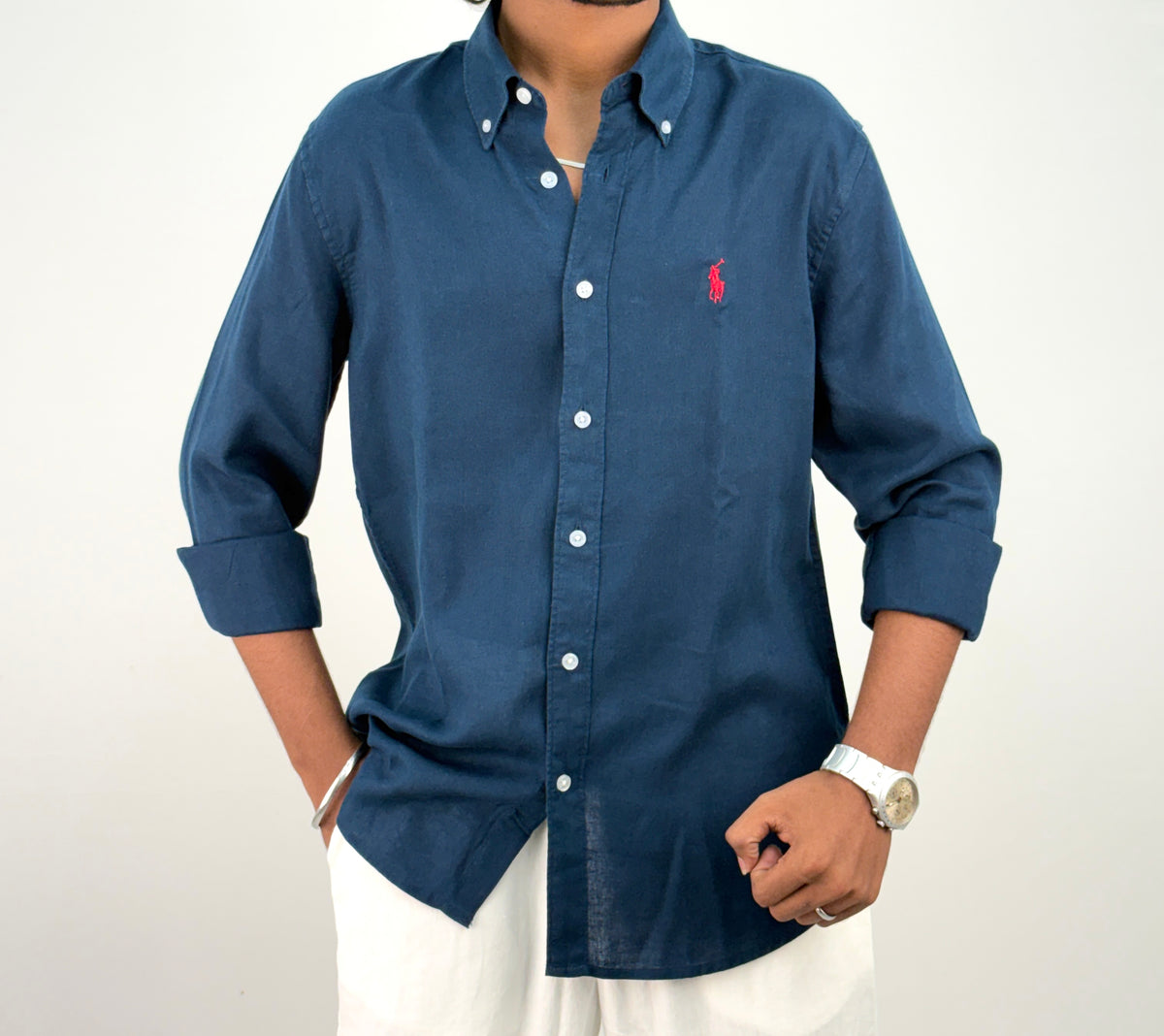 Peacock Linen Shirt