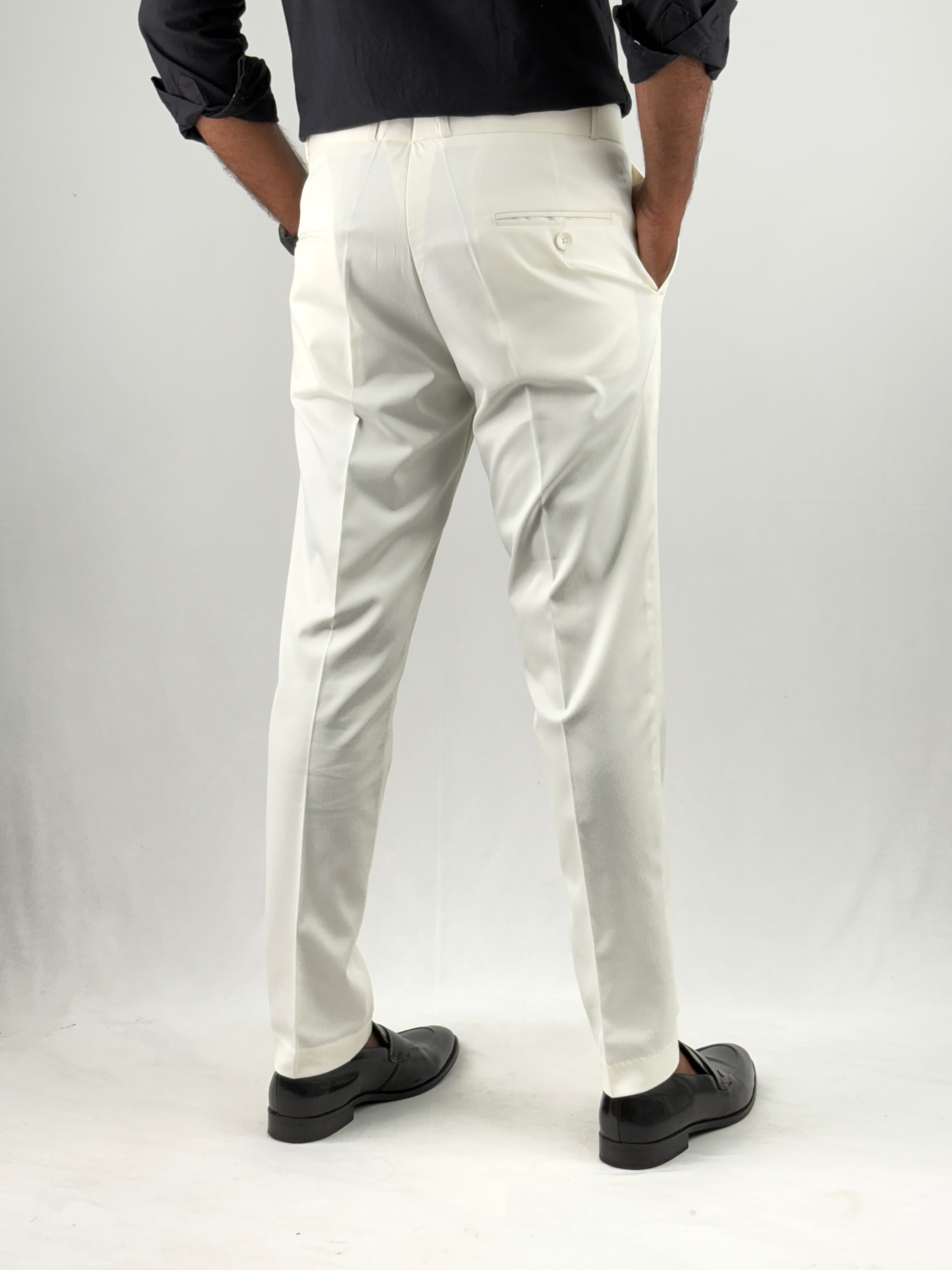 Off White Formal Pant