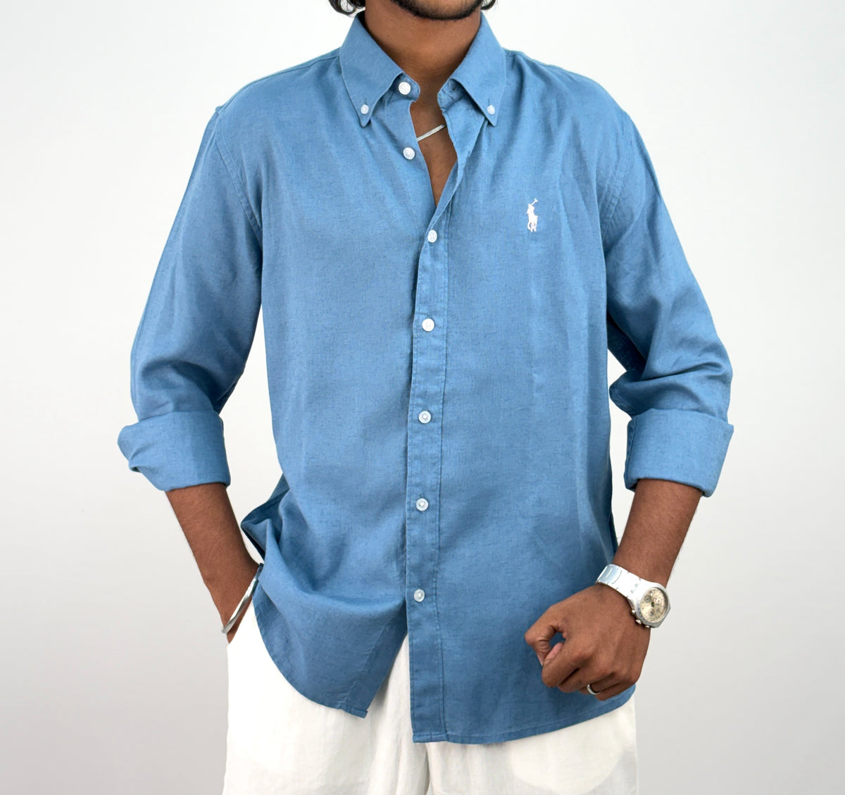 Blue Linen Shirt