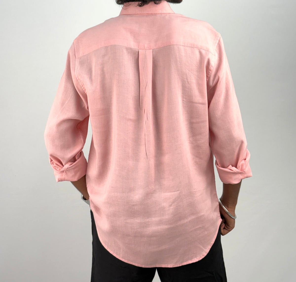 Peach Linen Shirt
