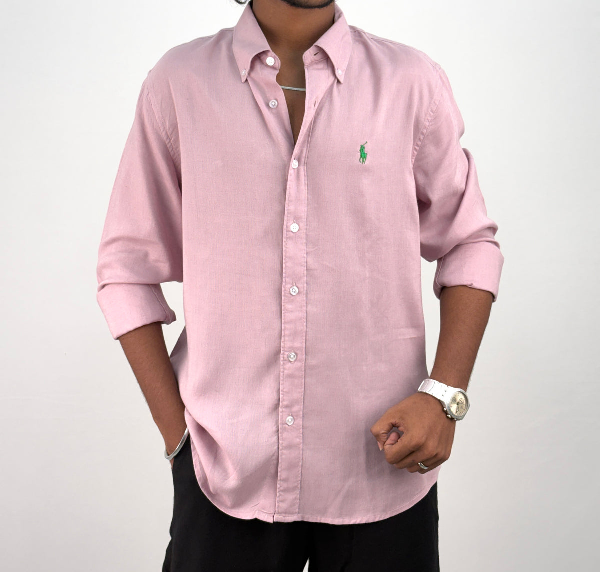Pink Linen Shirt
