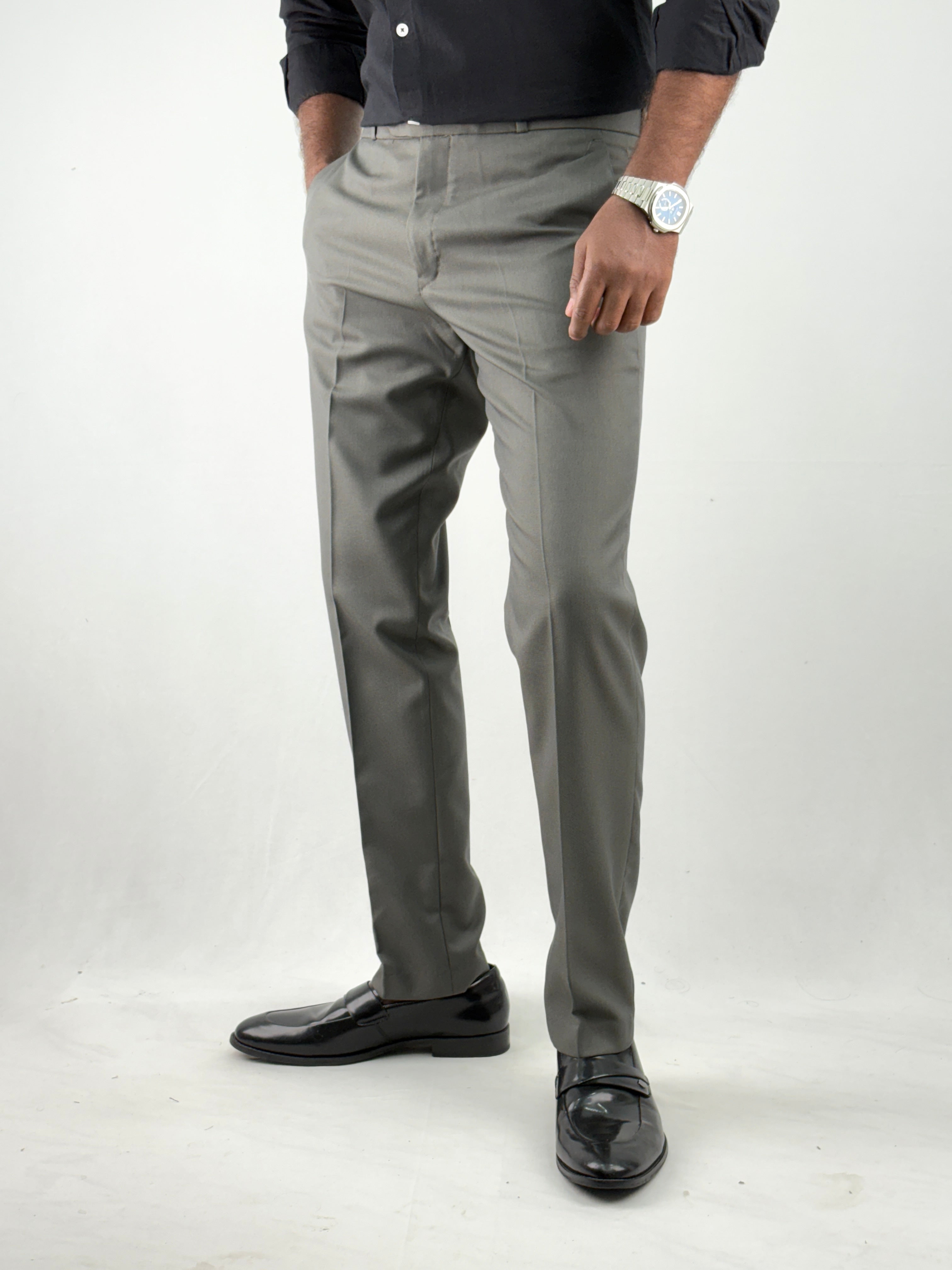 Cement Grey Formal Pant