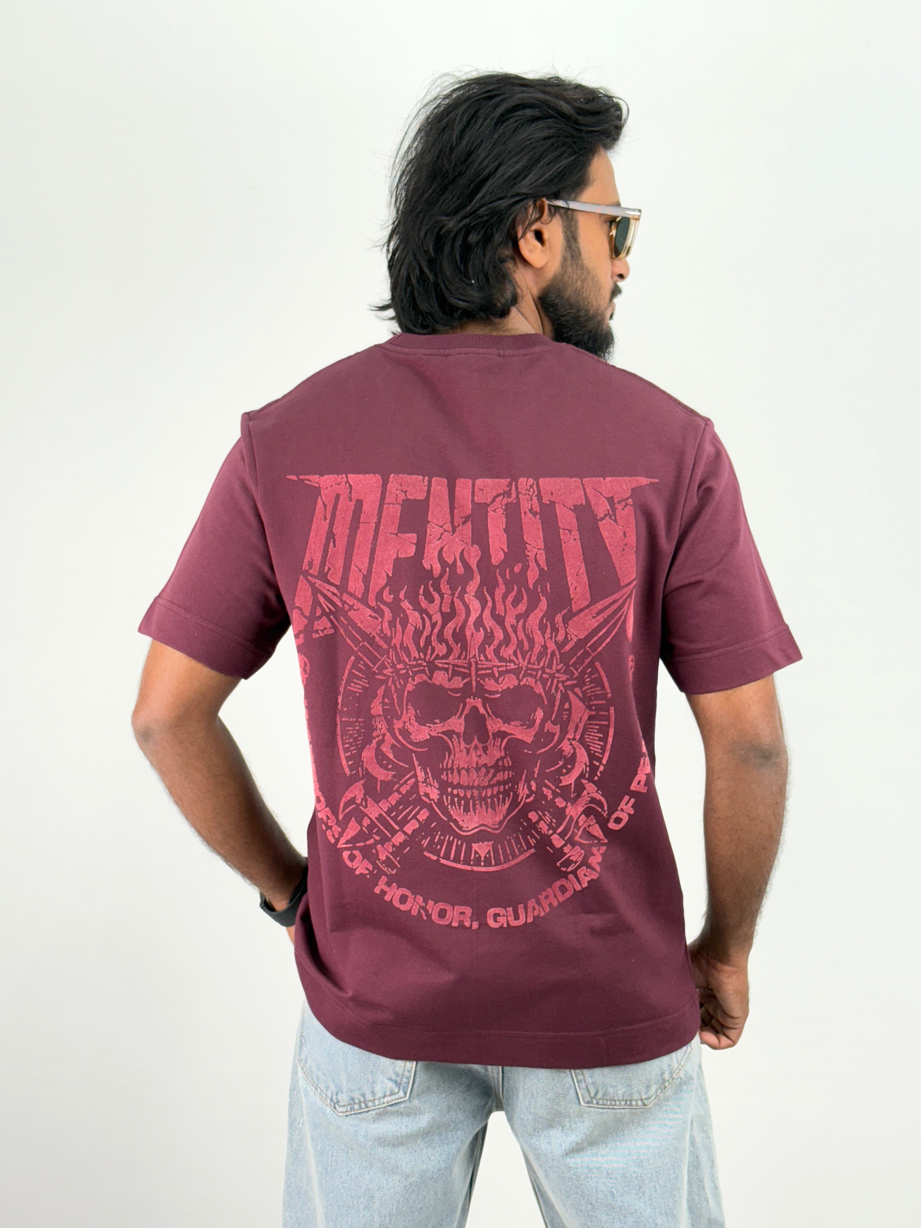 Maroon Oversized T-Shirt