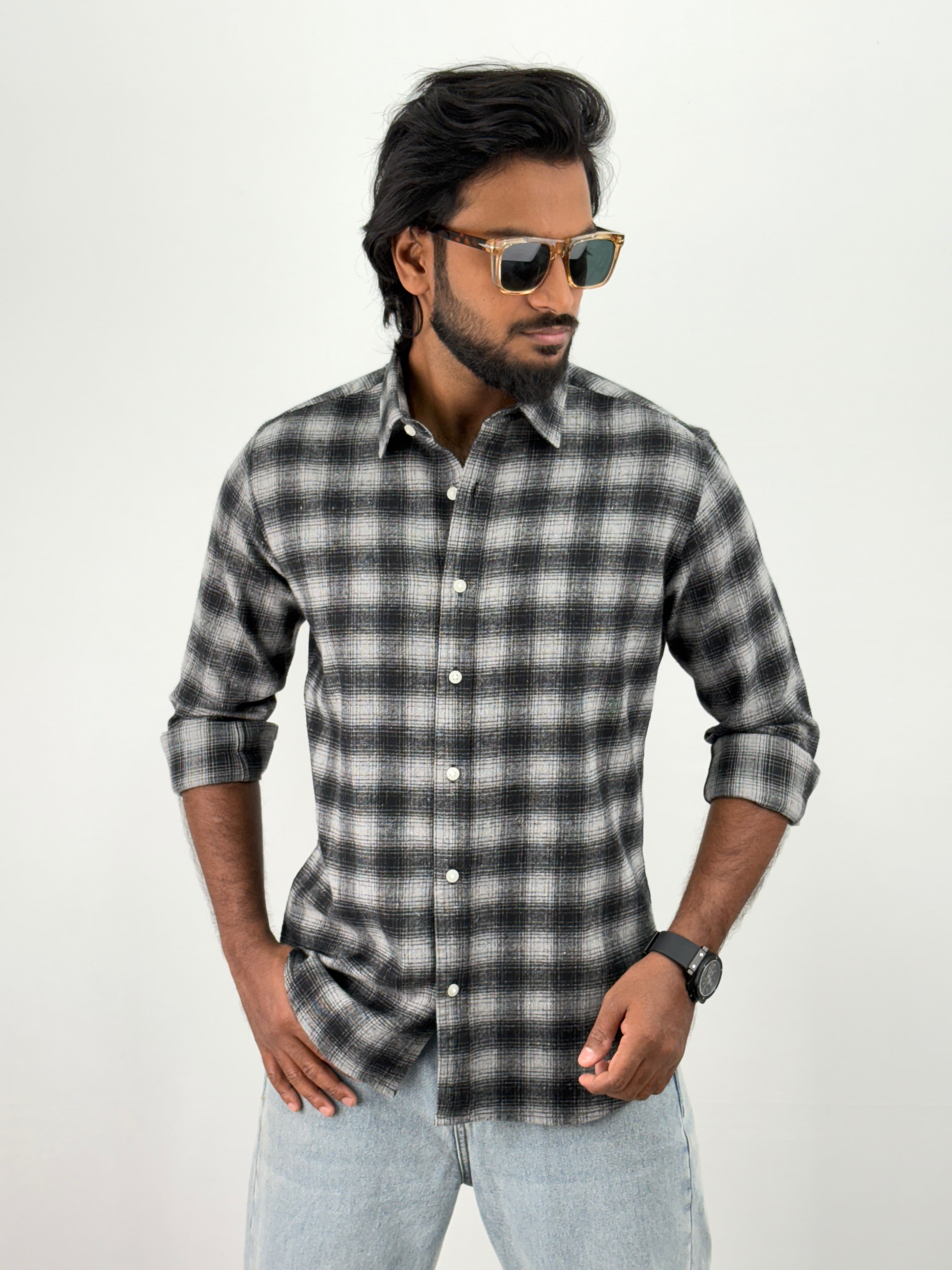 Black Flannel Shirt