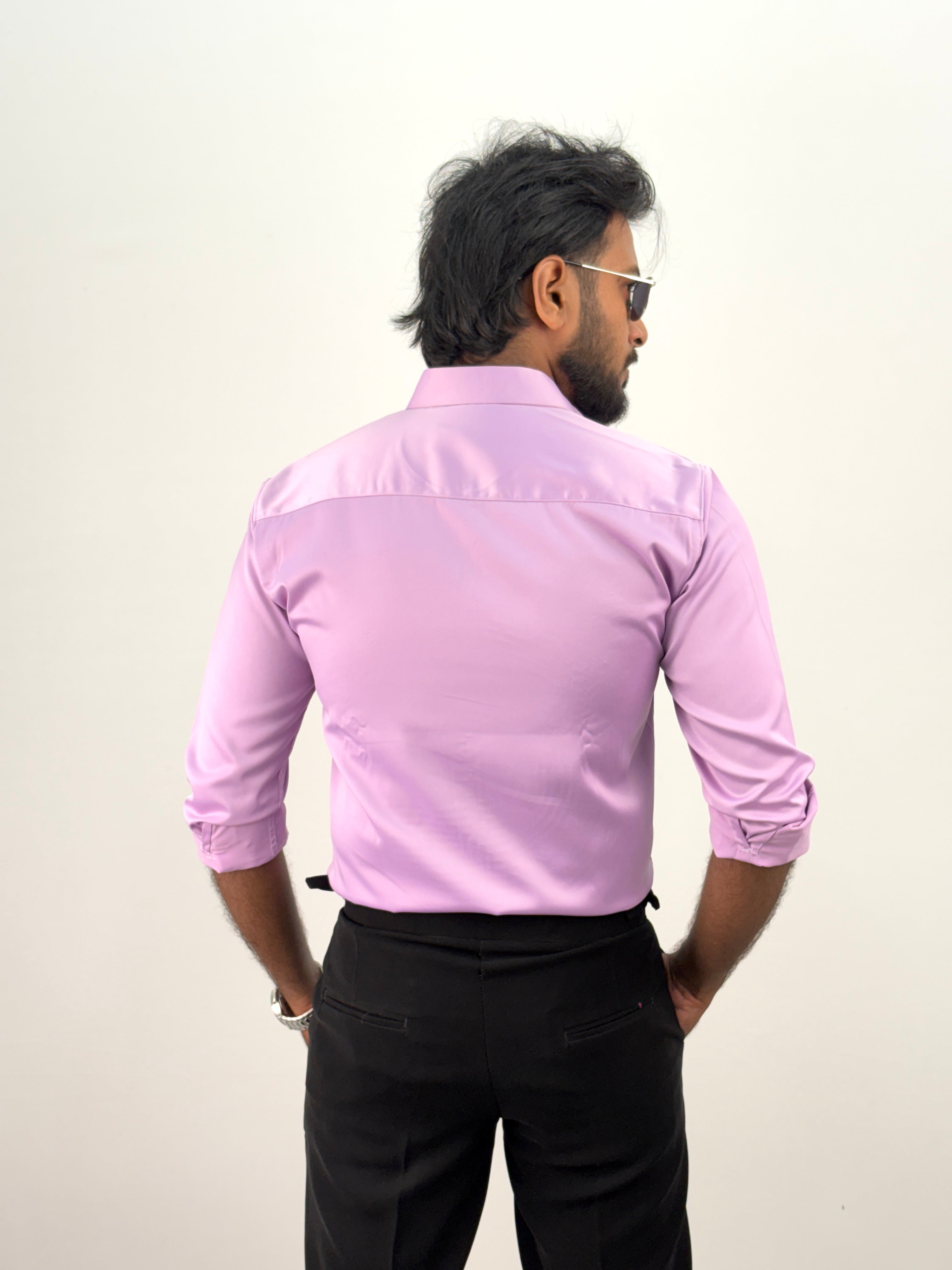 Pink Designer Stone Work Shirt 13