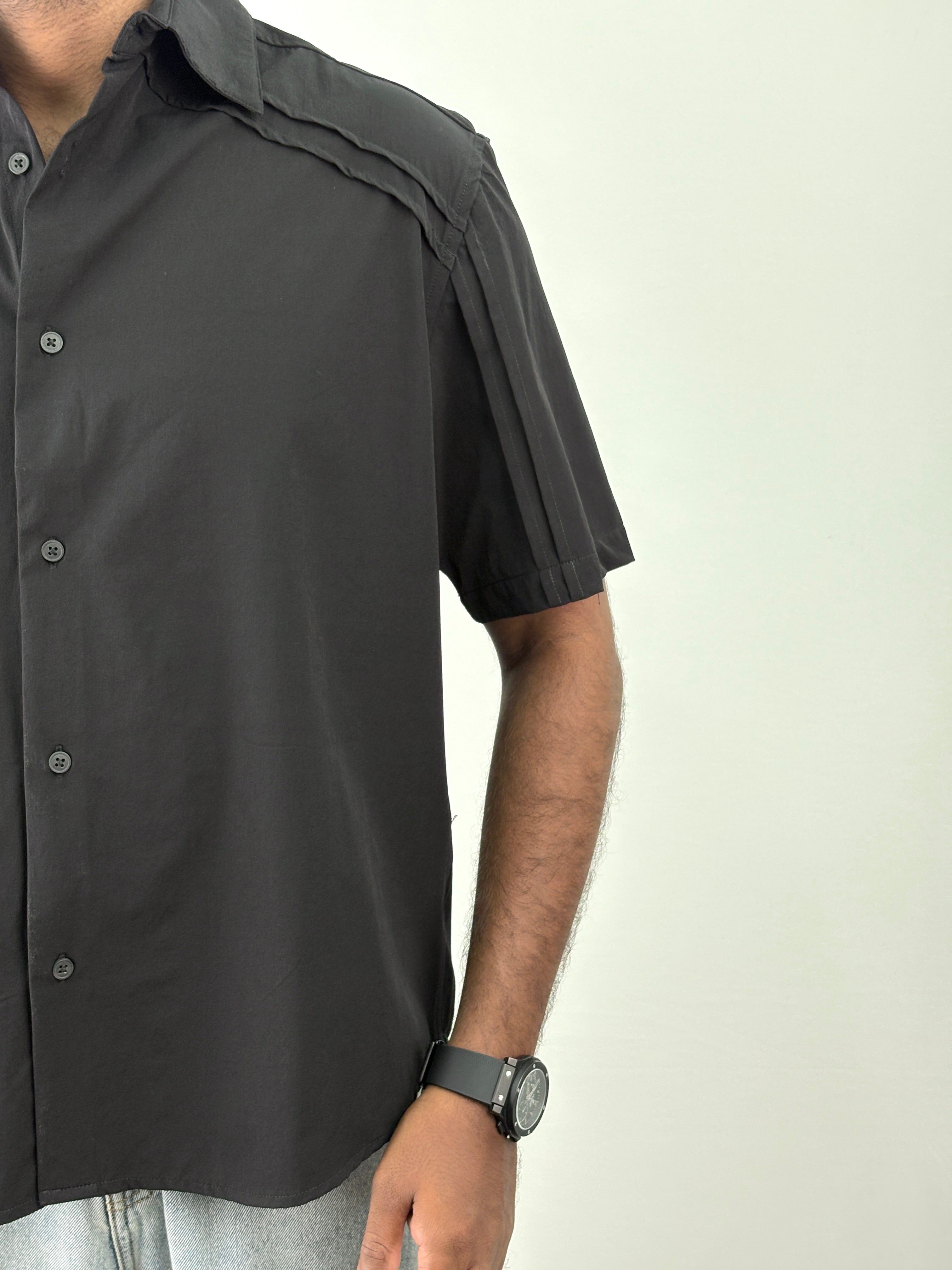 Black IMP Half Sleeve Shirt
