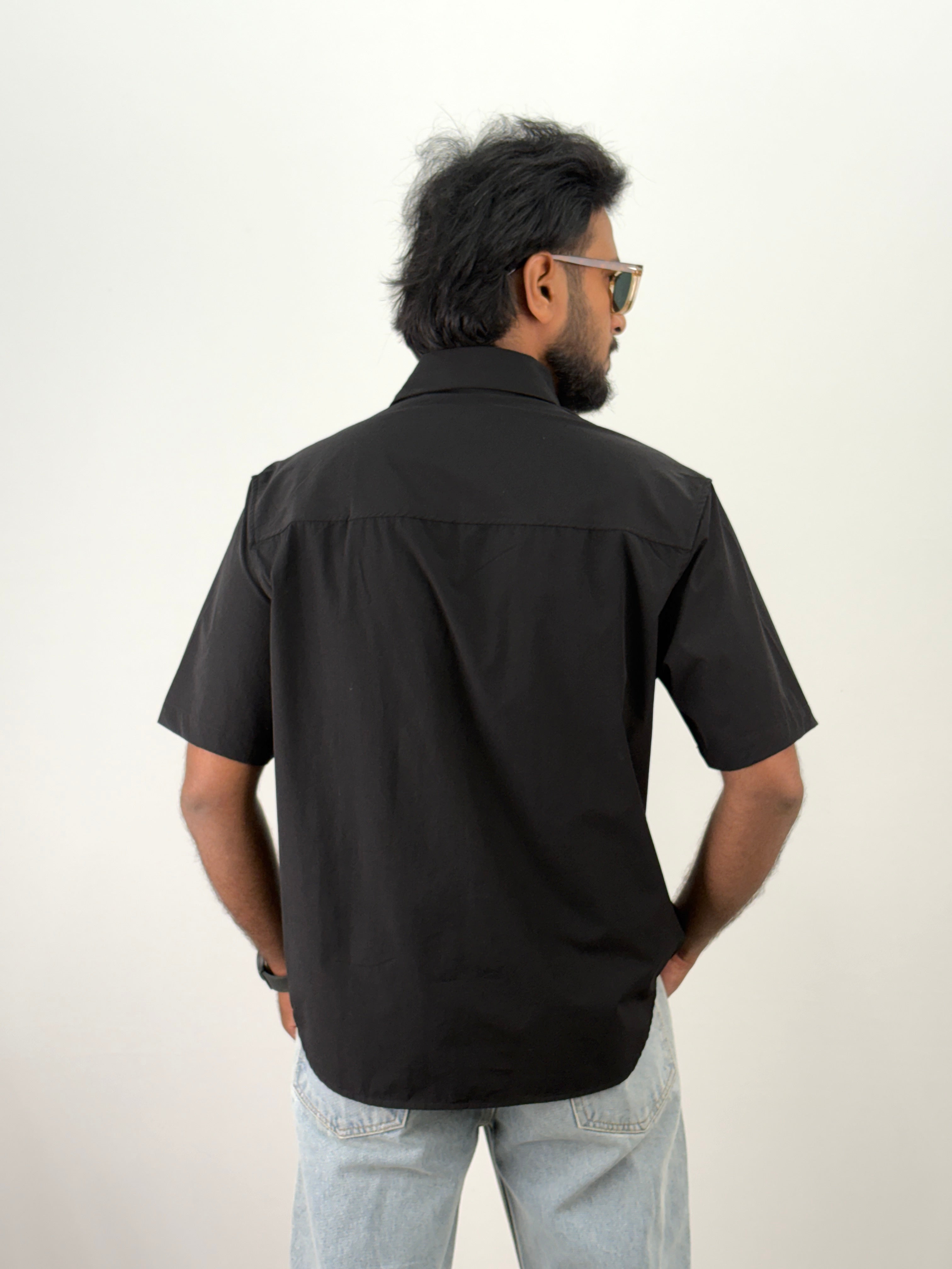 Black IMP Half Sleeve Shirt
