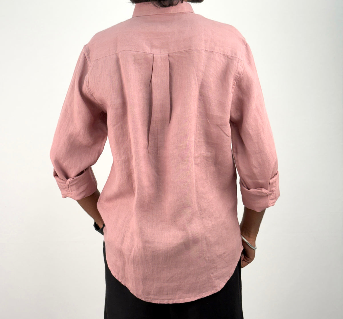 Mauve Pure Linen Shirt 1